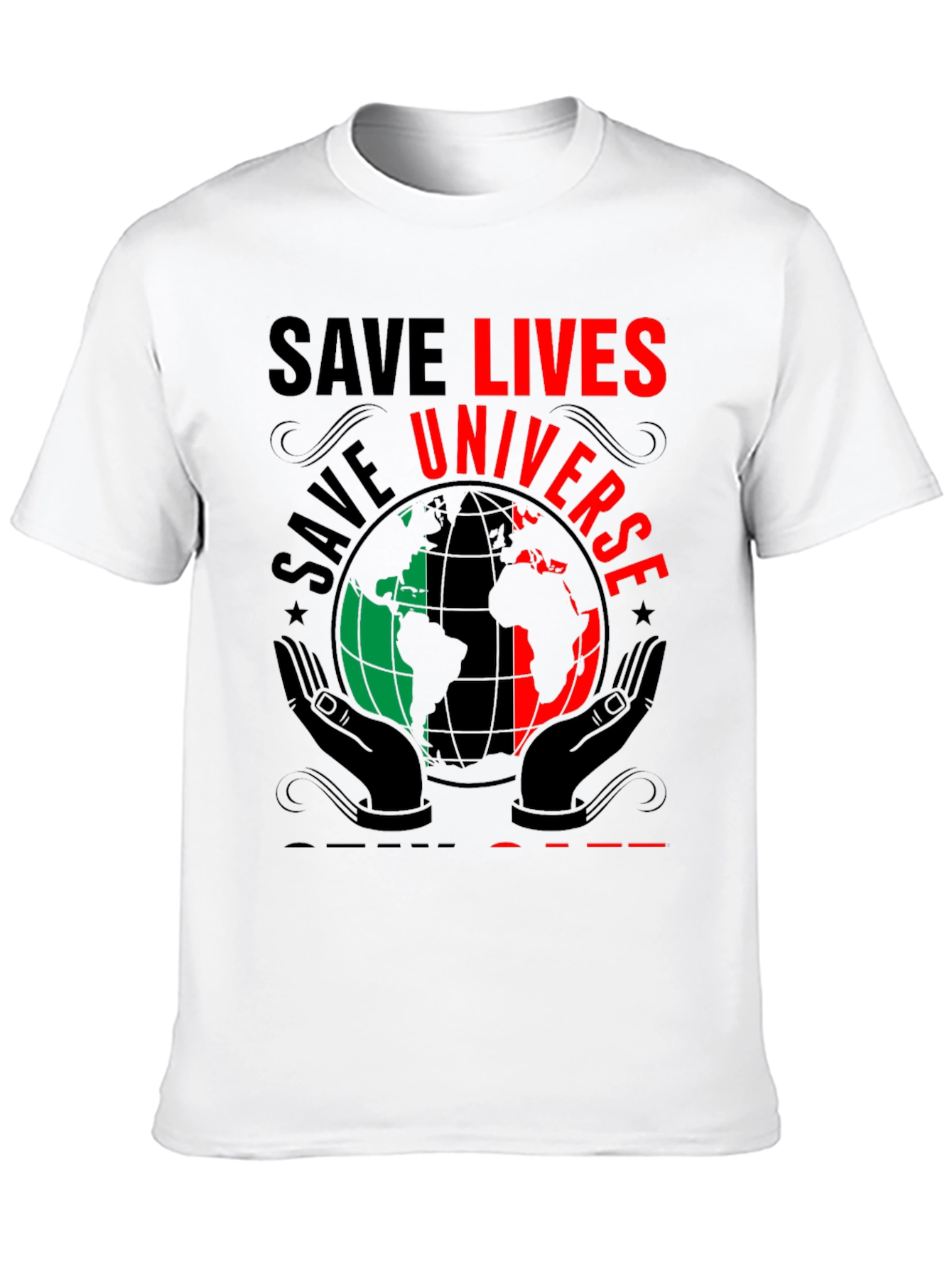 Black Save Lives Universe T-Shirt view 10