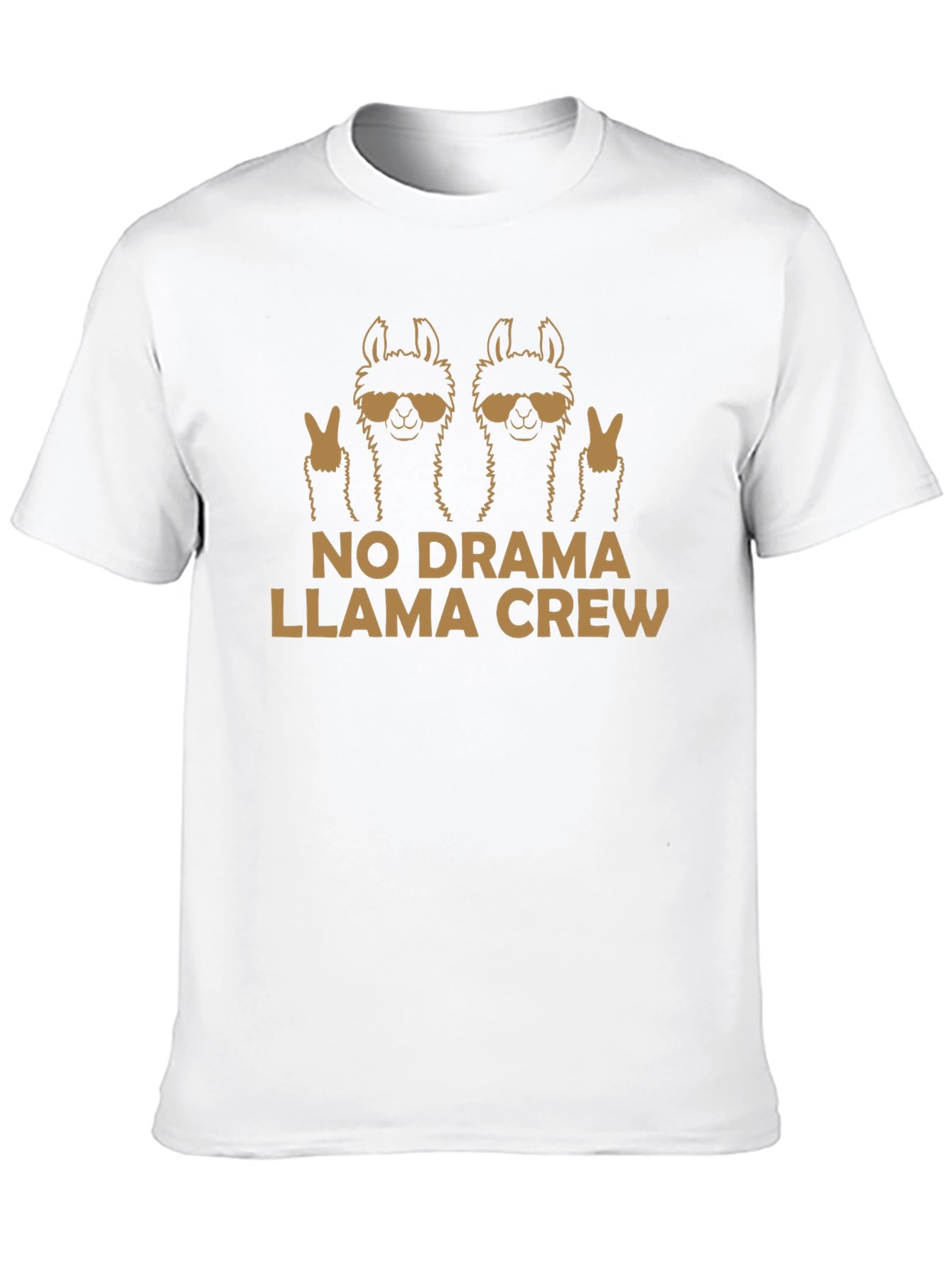 Black No Drama Llama Crew Graphic T-Shirt view 10