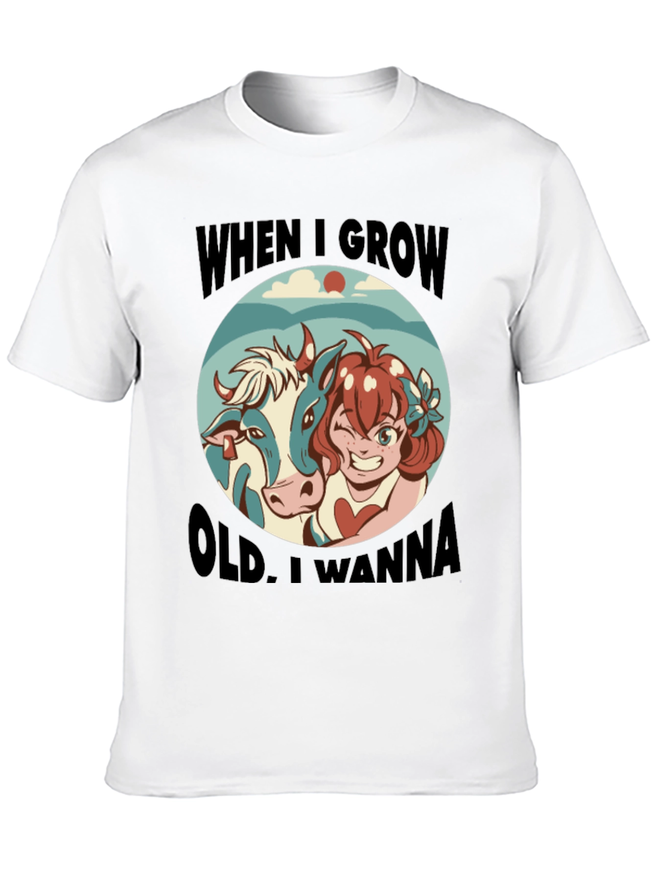 Black Humorous 'When I Grow Old' Graphic Tee view 10