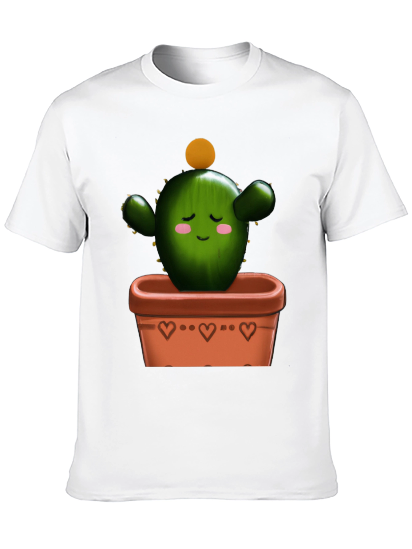 Black Cactus in Pot Graphic Tee - Trendy Design view 10