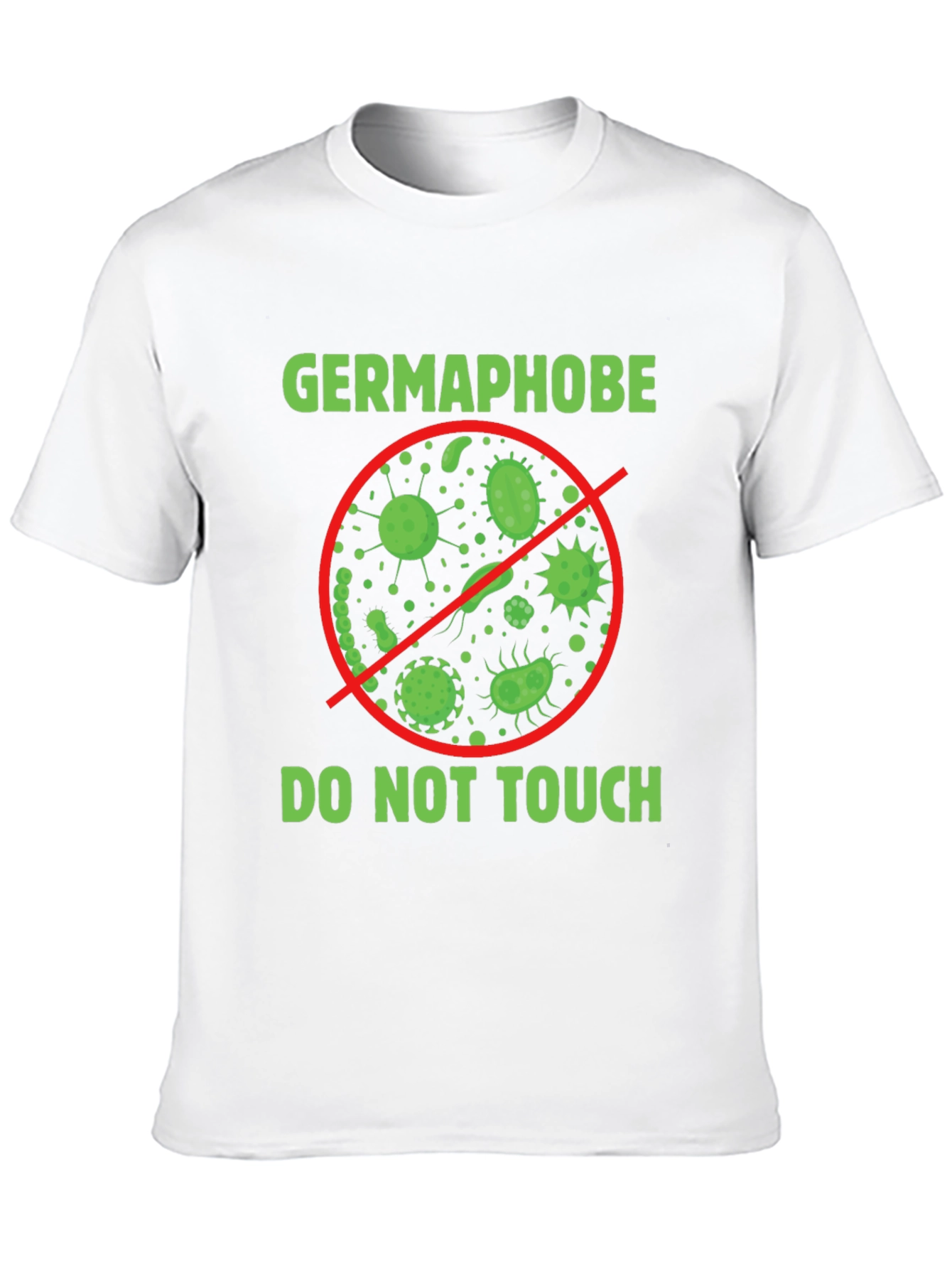 Black Germaphobe - Do Not Touch - Graphic T-Shirt view 10