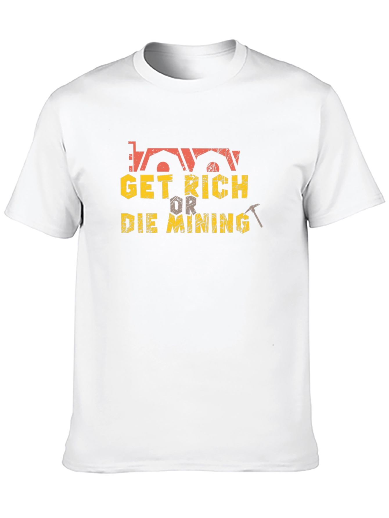 Black Get Rich or Die Mining T-Shirt - Black view 10