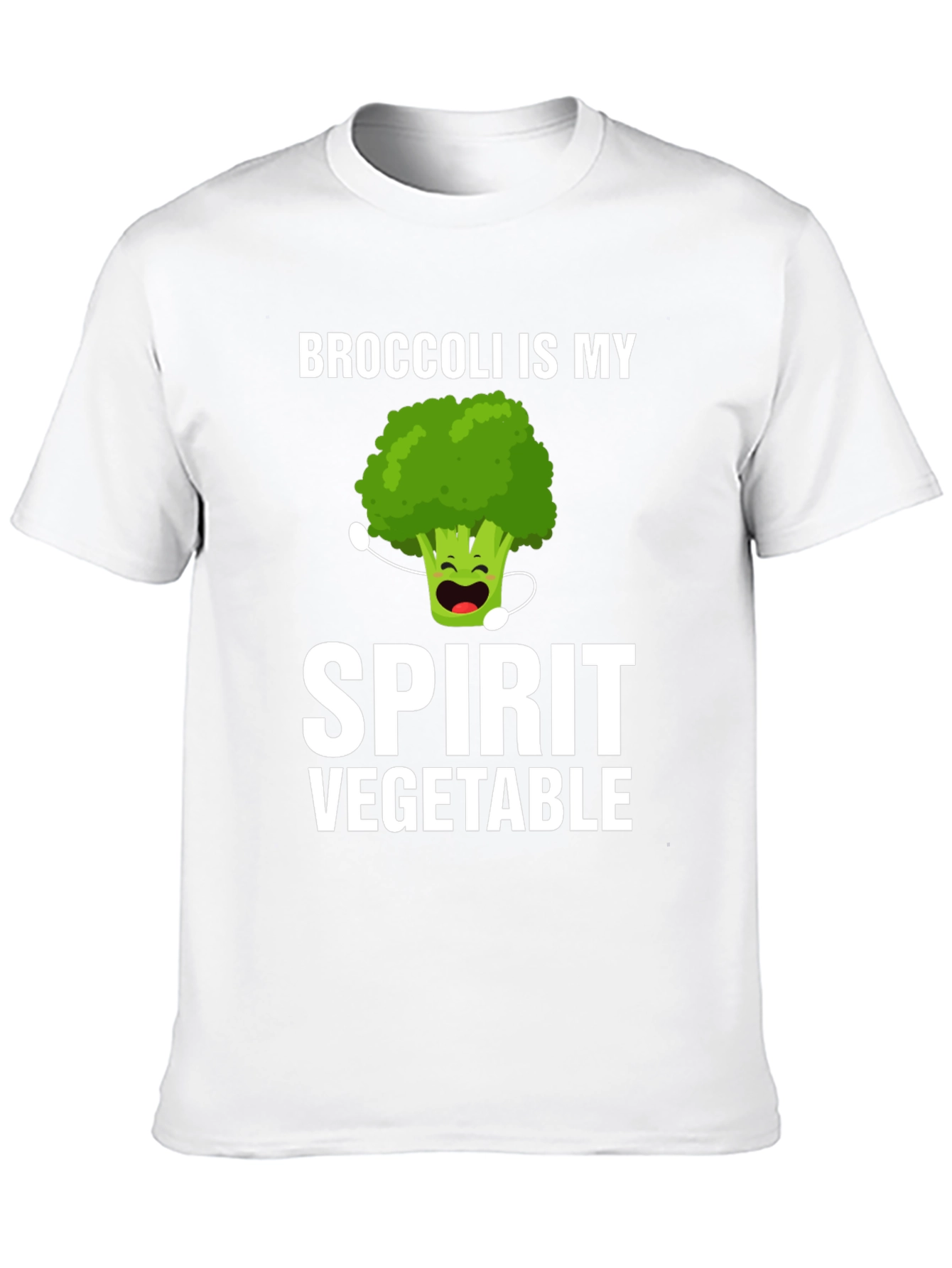Black Broccoli Spirit Vegetable T-Shirt Funny Foodie Tee view 10