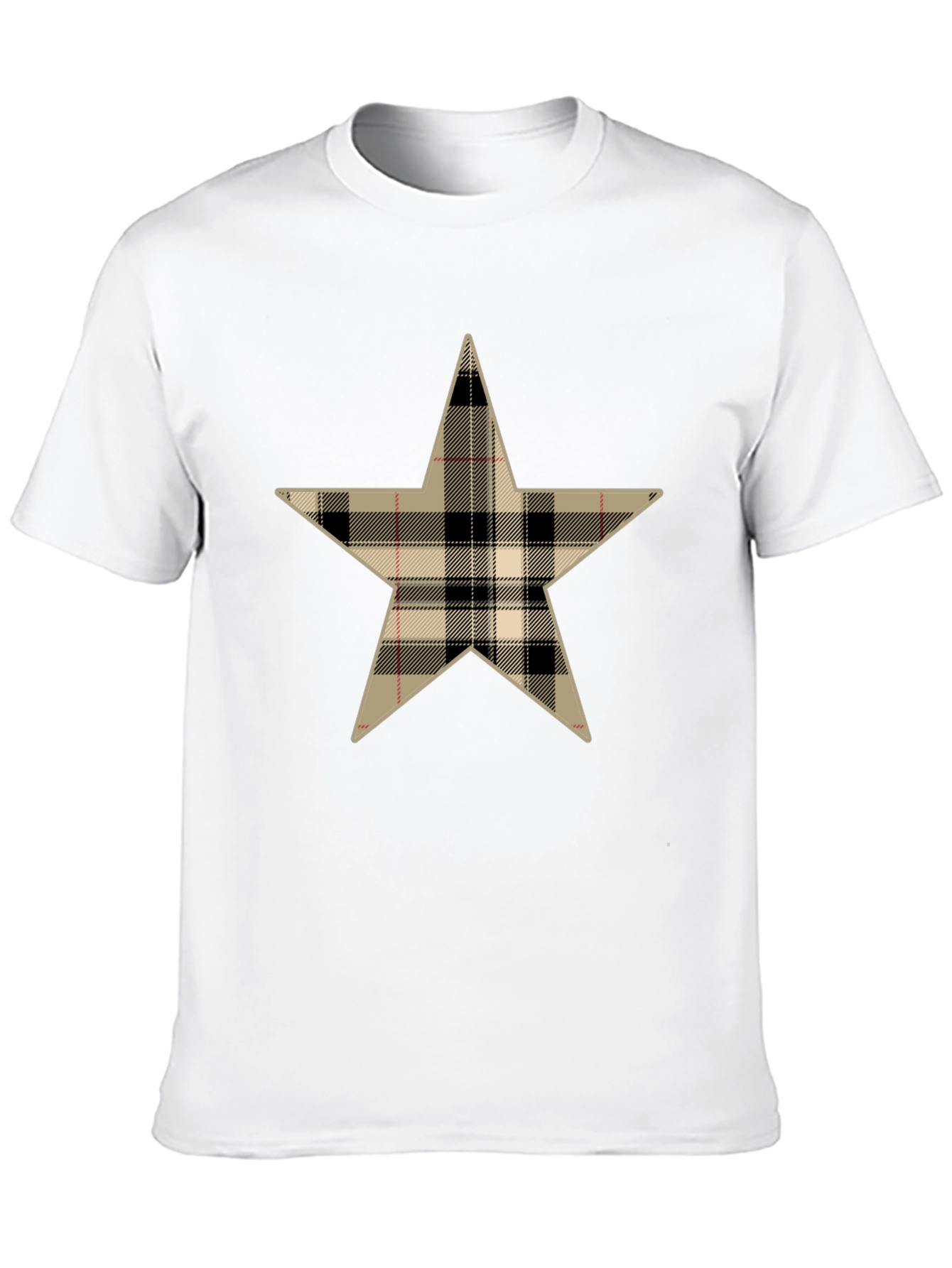 Black Plaid Star Graphic Tee view 10