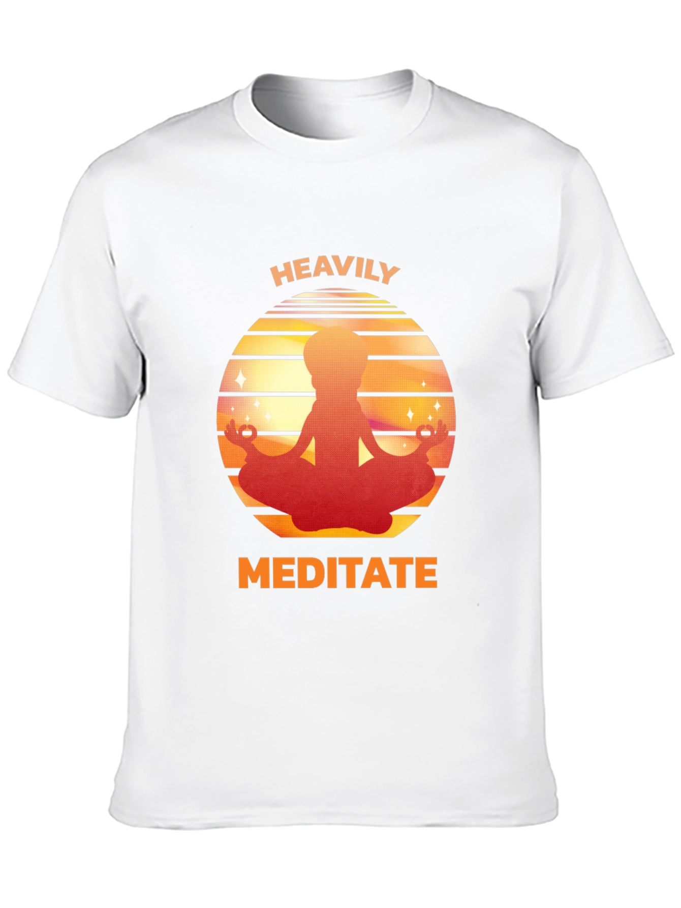 Heavily Meditate Graphic Tee - Relaxed Fit - 10
