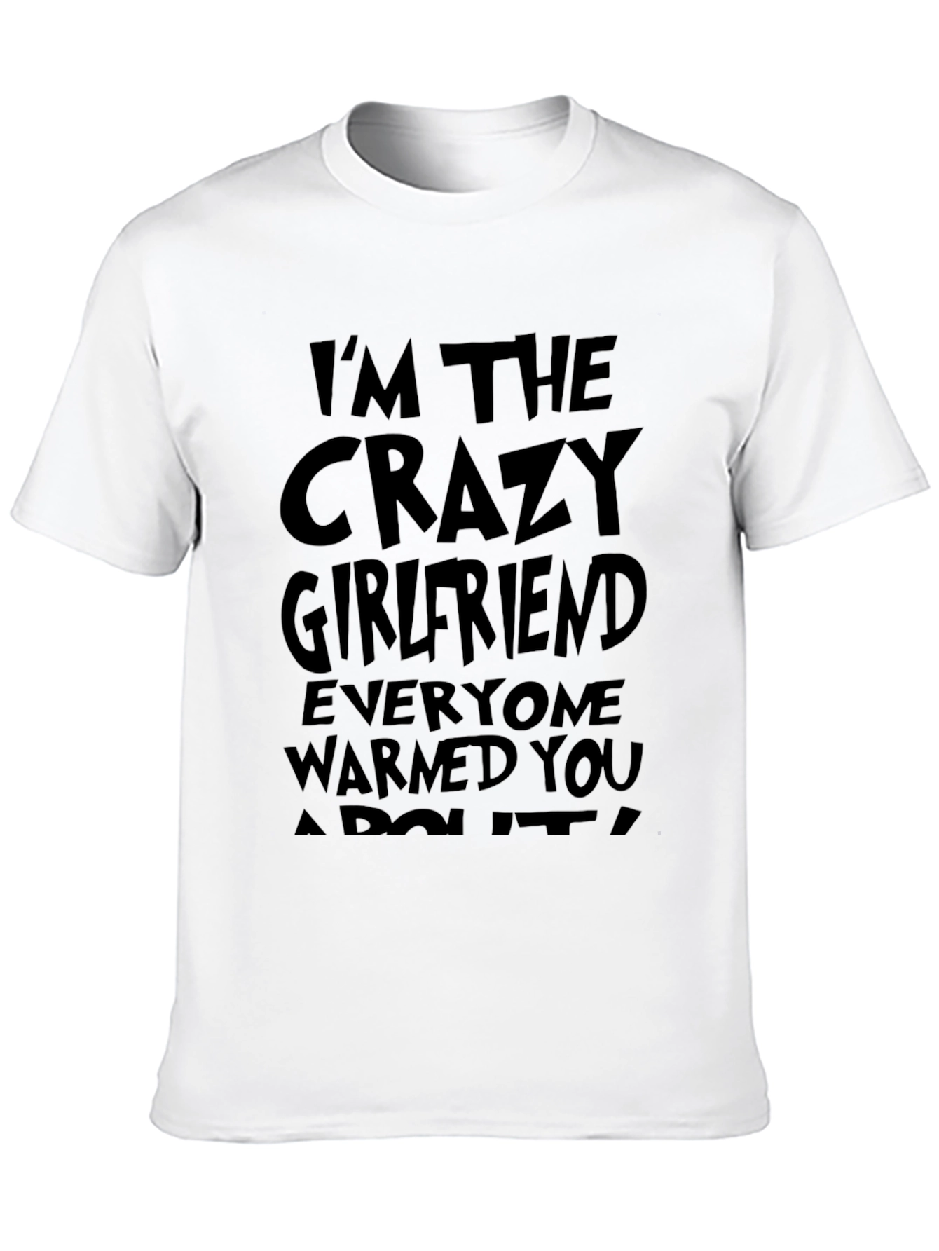 Black Crazy Girlfriend Graphic T-Shirt - Black view 10