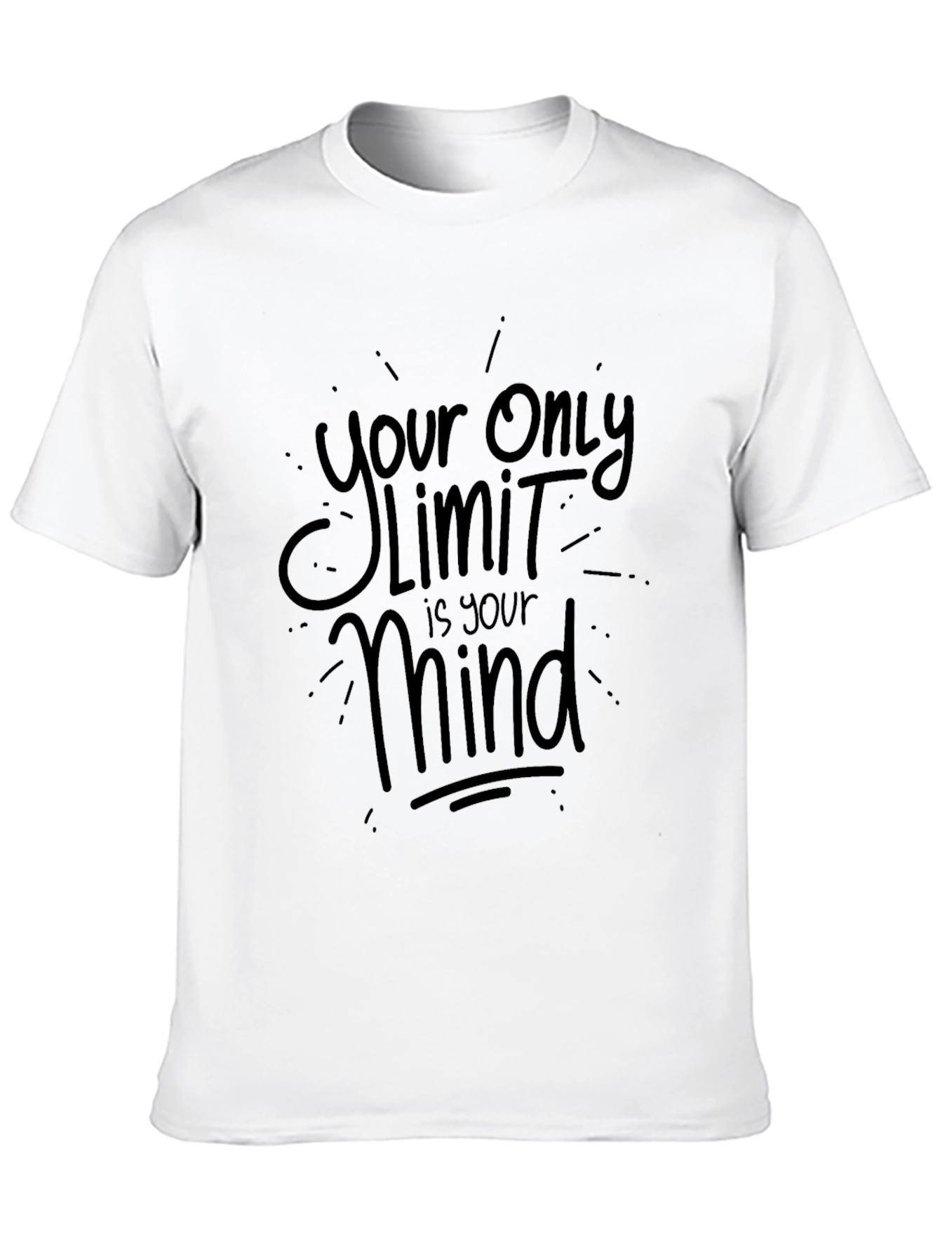 Black Your Only Limit Is Your Mind T-Shirt view 10