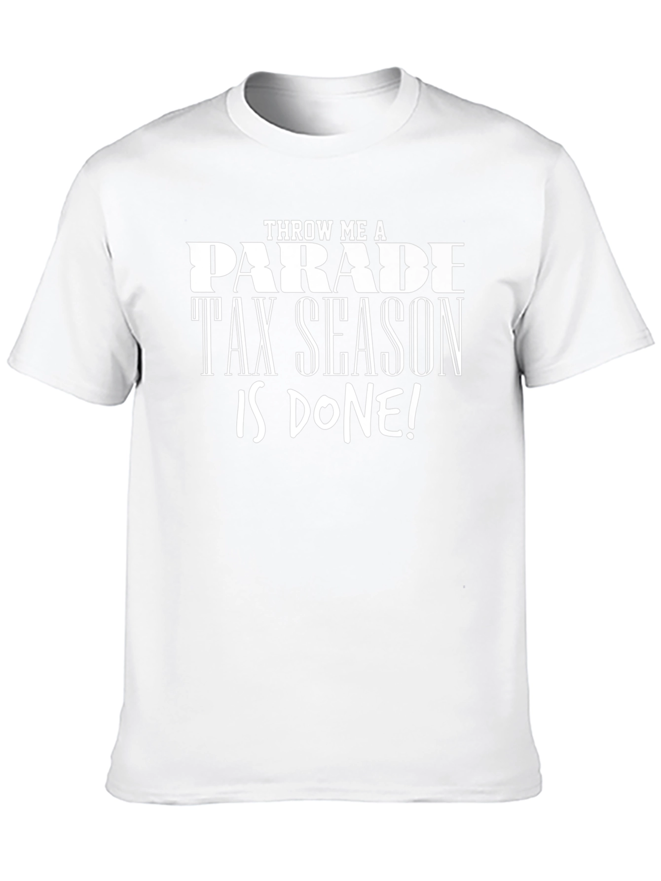 Black Tax Season Done Black T-Shirt view 10