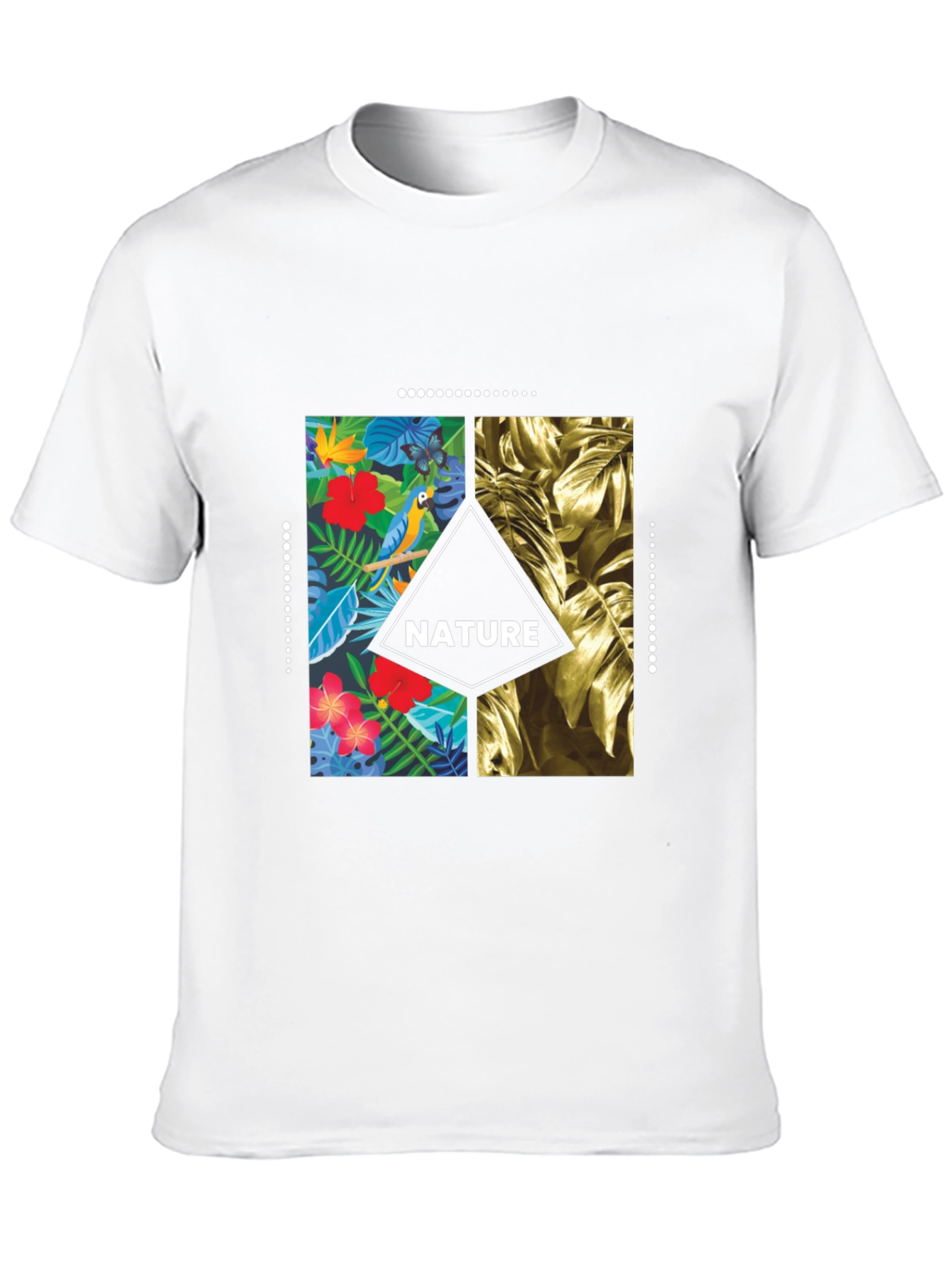 Black Nature T-Shirt - Tropical Graphic Tee for Men view 10