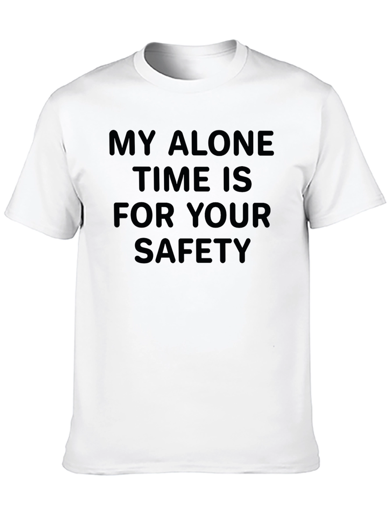 Black Alone Time Safety Graphic Tee view 10
