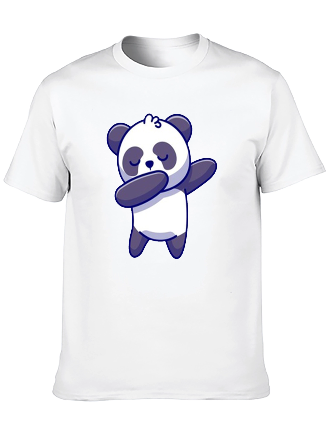 Black Dabbing Panda Bear T-Shirt Black view 10