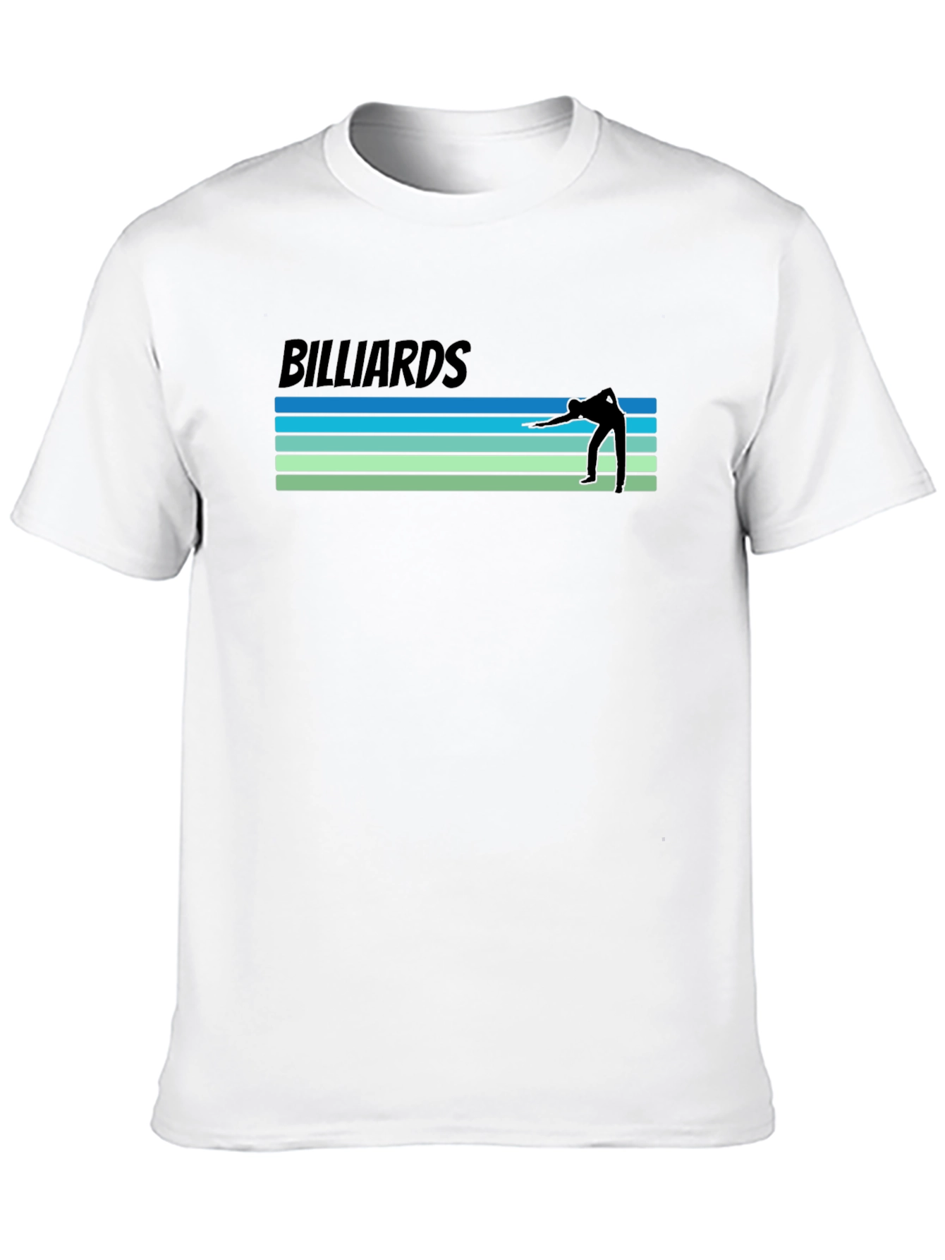 Black Billiards Retro Style Graphic T-Shirt view 10