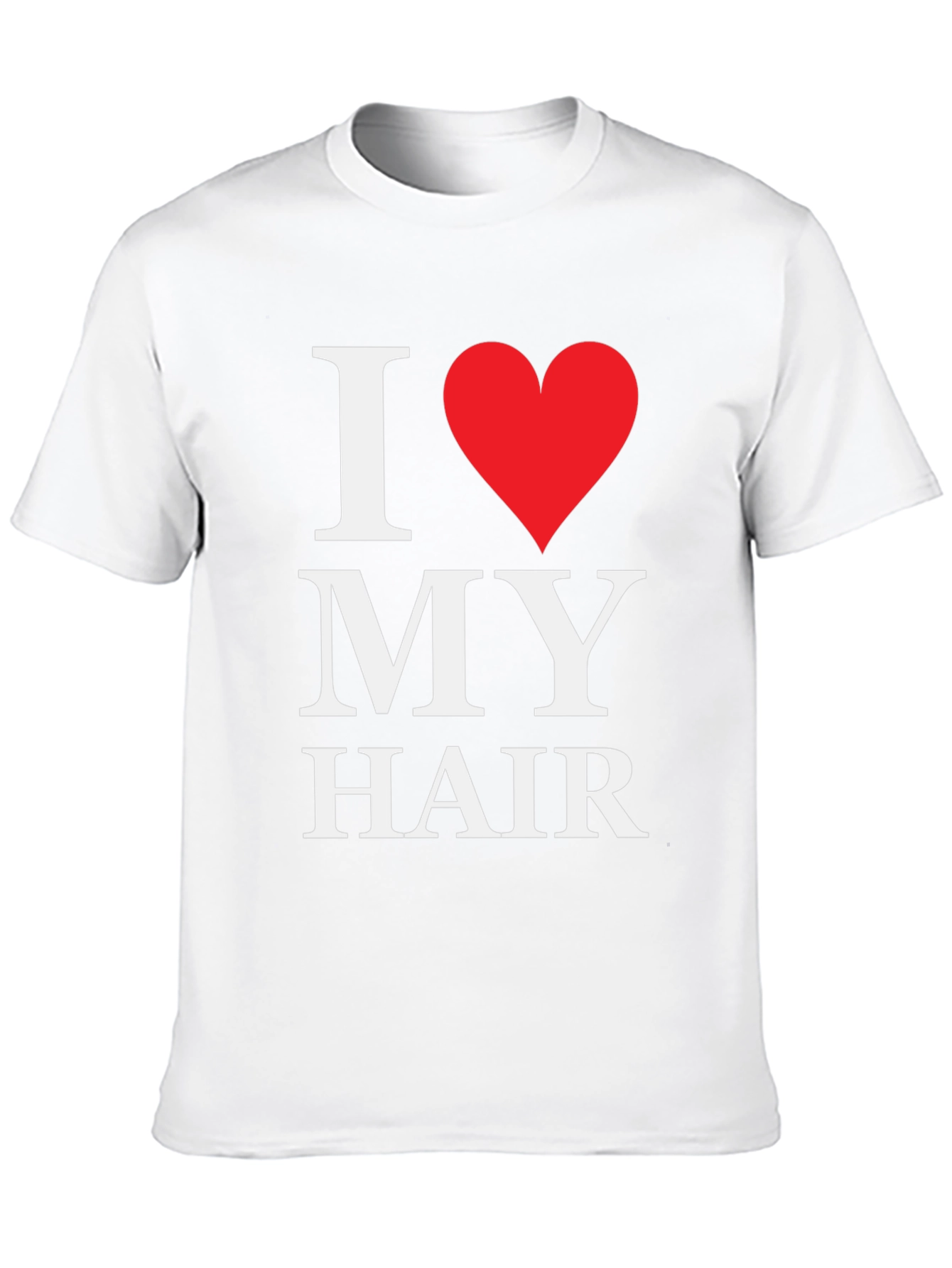 Black I Love My Hair Graphic Tee - Black Cotton T-Shirt view 10