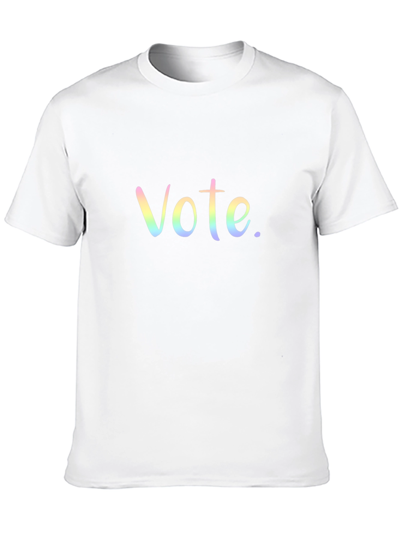 Black Vote T-Shirt Rainbow Design view 10