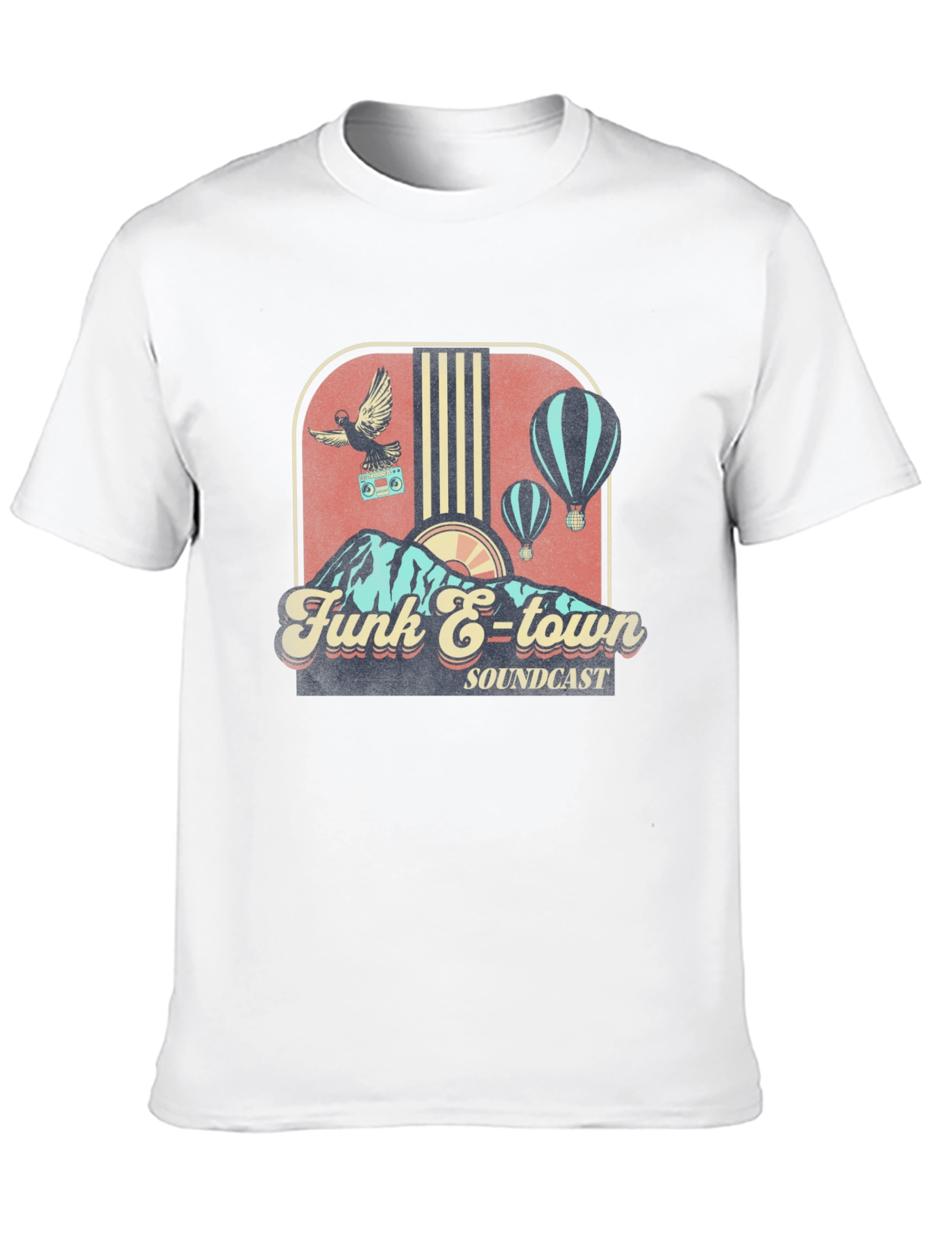 Black Funk E-Town Soundcast Graphic T-Shirt view 10