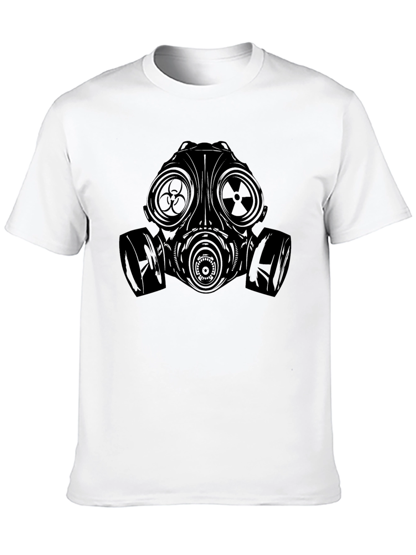 Black Gas Mask Graphic Tee - Black view 10