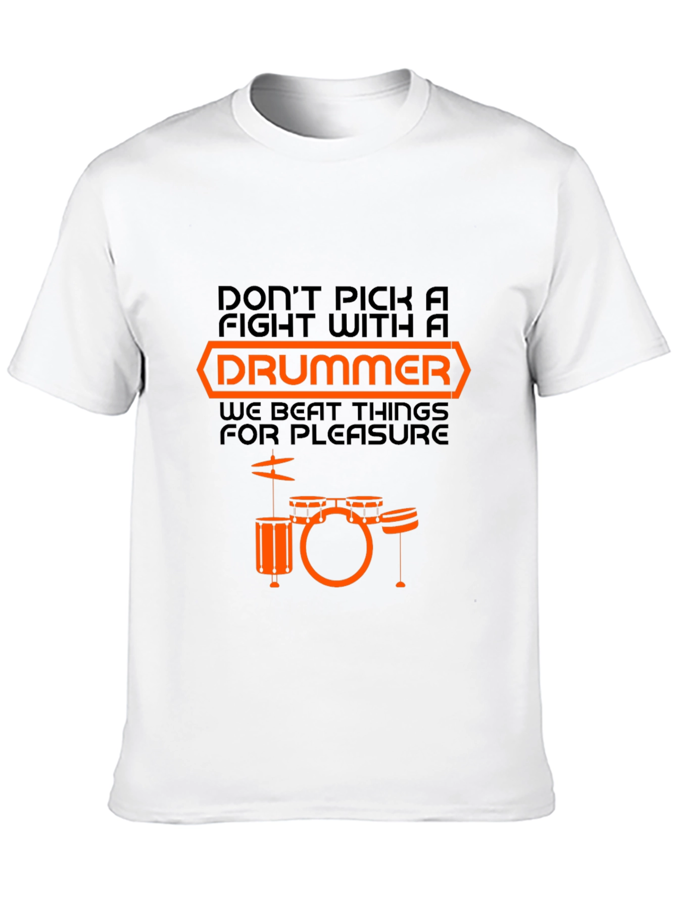 Black Drummer T-Shirt - Funny Music Lover Tee view 10