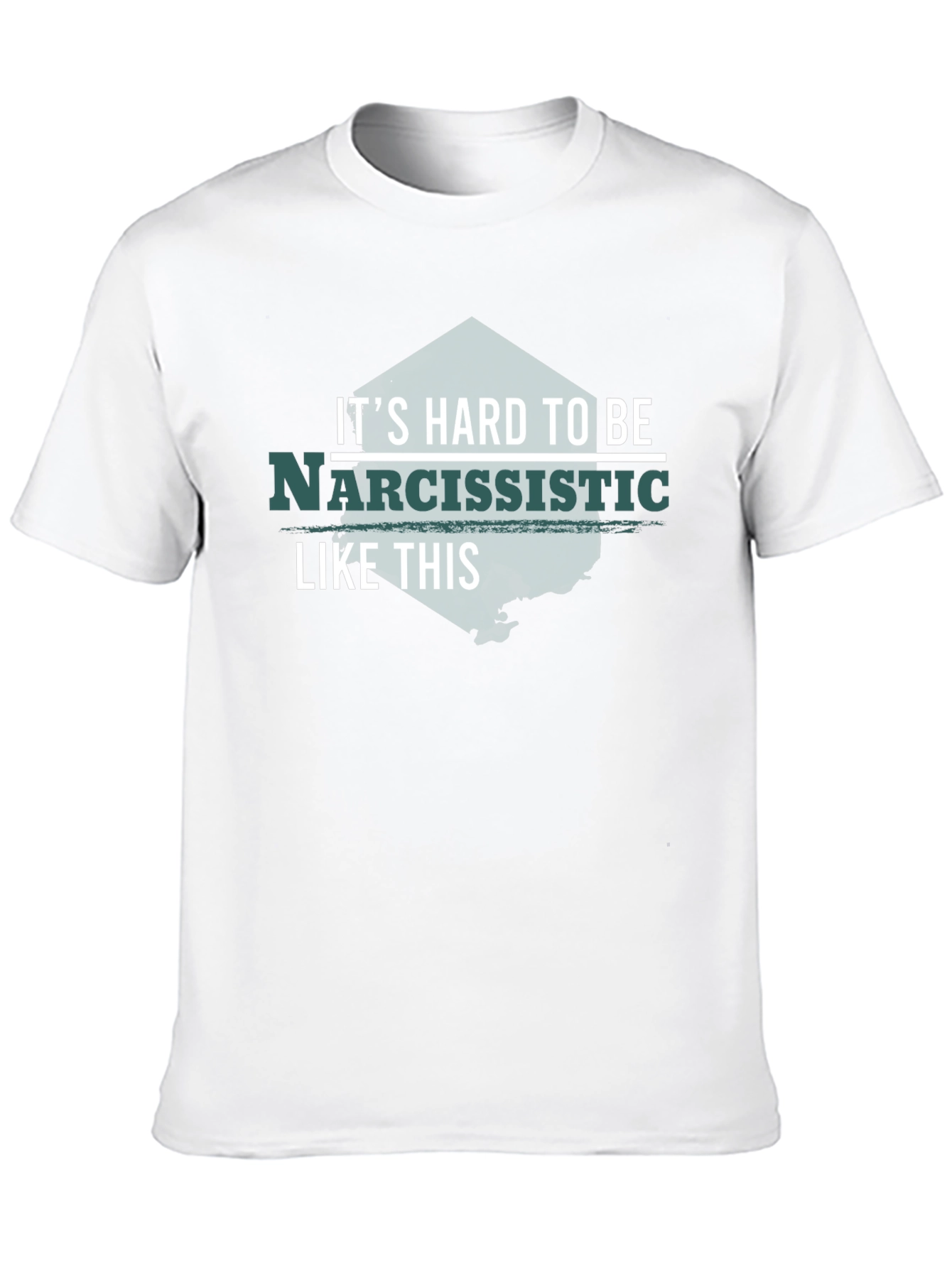 Black Narcissistic Funny T-Shirt - Black view 10