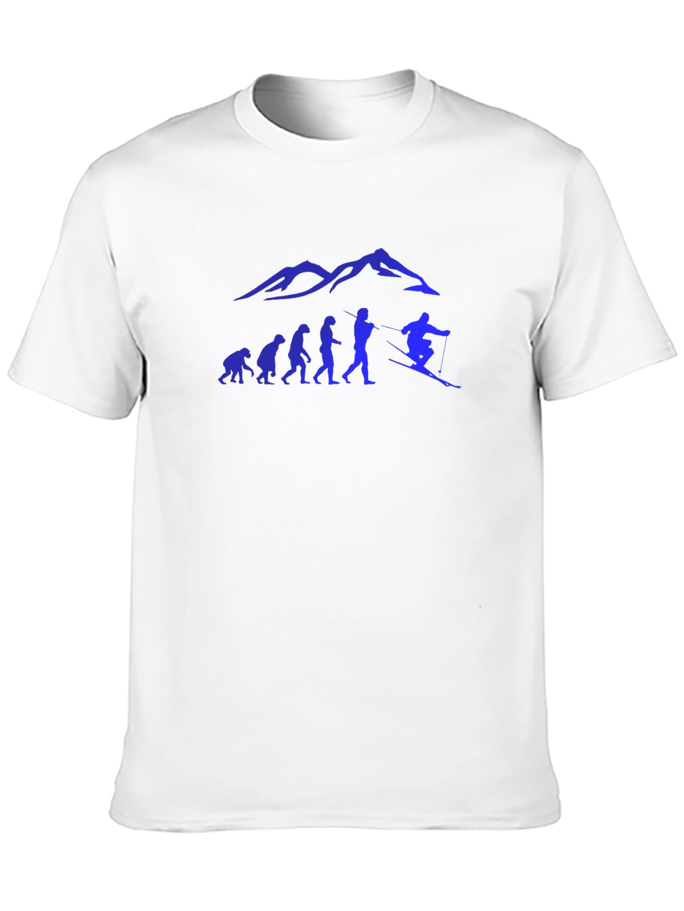 Black Skiing Evolution Graphic Tee - Black view 10