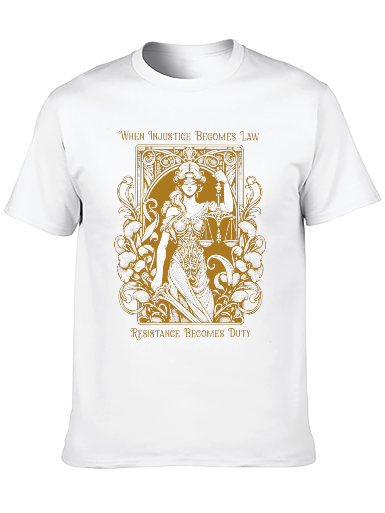 Black Justice T-Shirt - When Injustice Becomes Law view 10