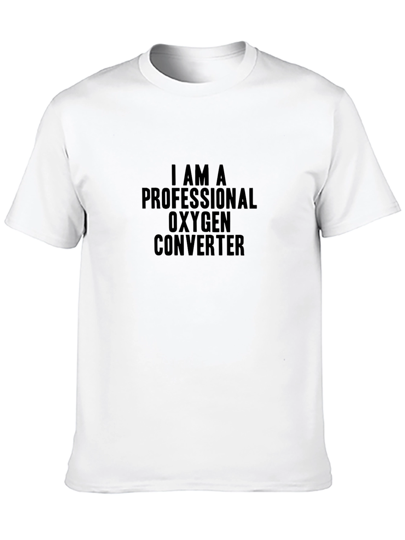 Black Professional Oxygen Converter Black T-Shirt view 10