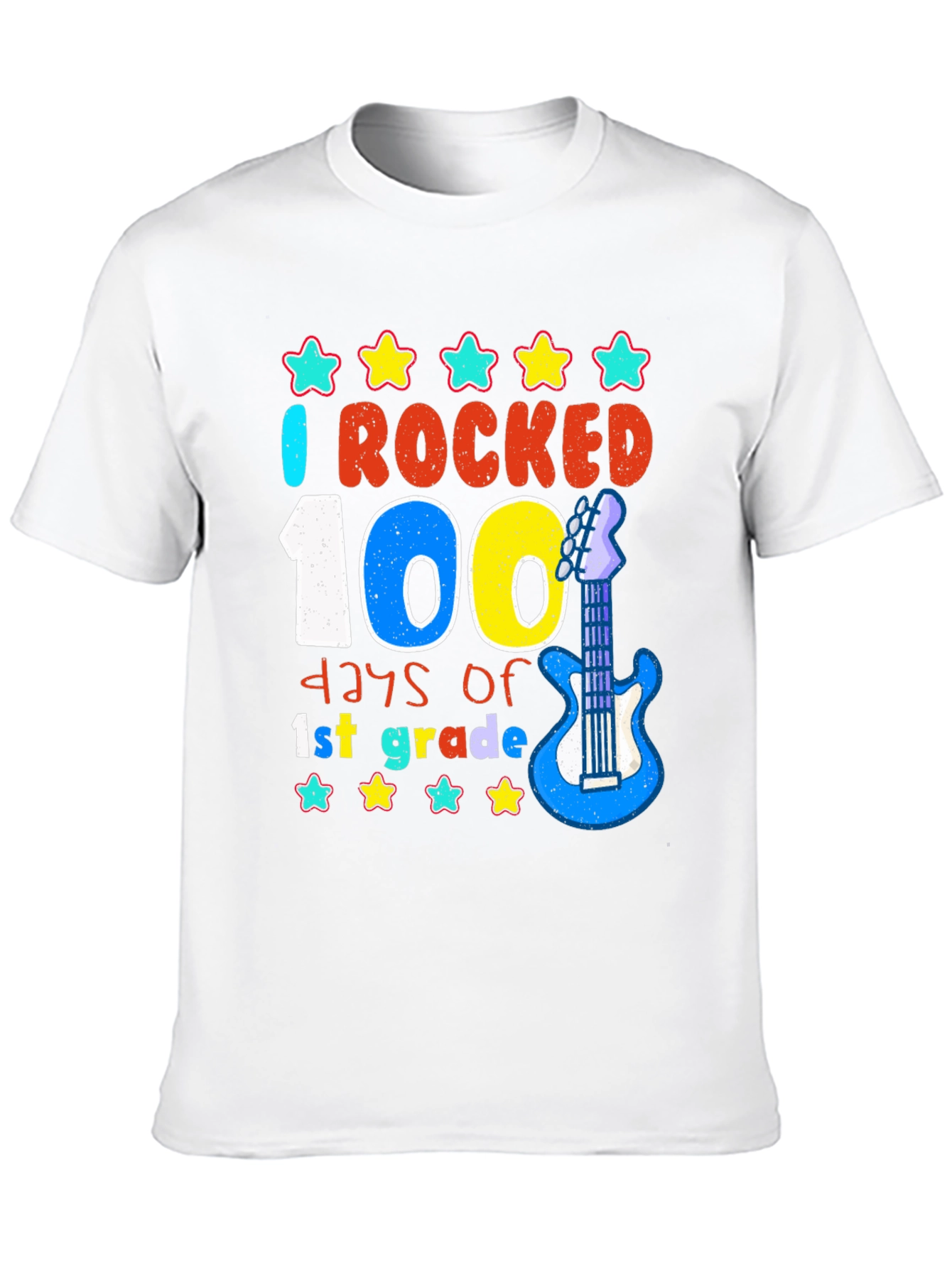 Rocked 100 Days of 1st Grade T-Shirt - 10
