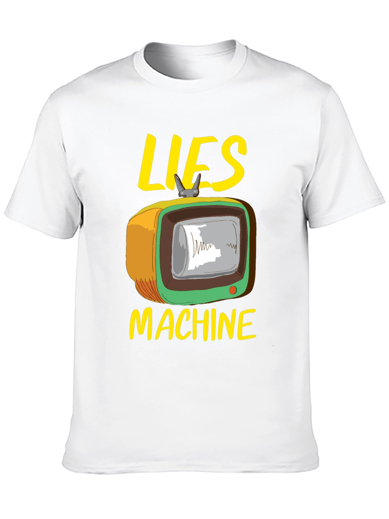 Black Lies Machine Graphic Tee - Retro TV Humor view 10