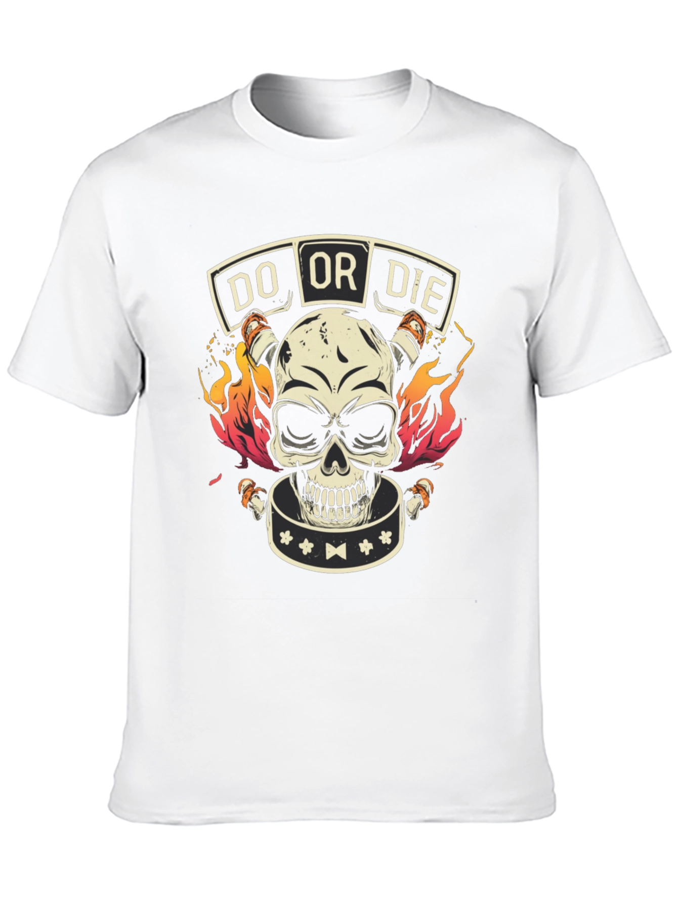 Black Do or Die Skull Graphic Tee - Bold Style view 10