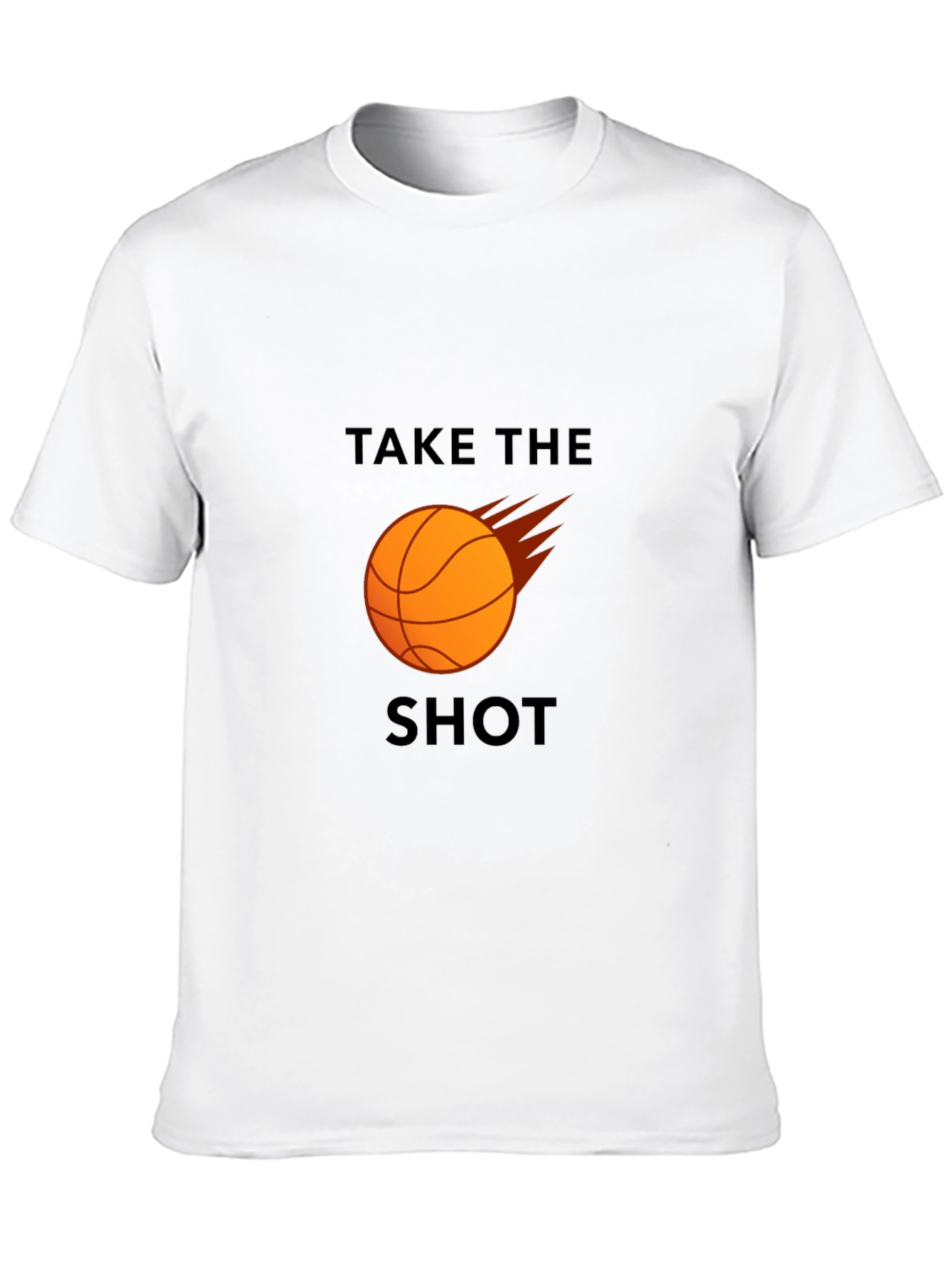 Black Basketball Take The Shot Graphic T-Shirt view 10