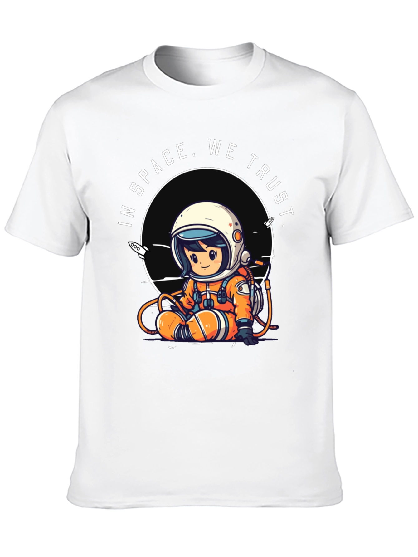 Black In Space We Trust Black Graphic Tee view 10