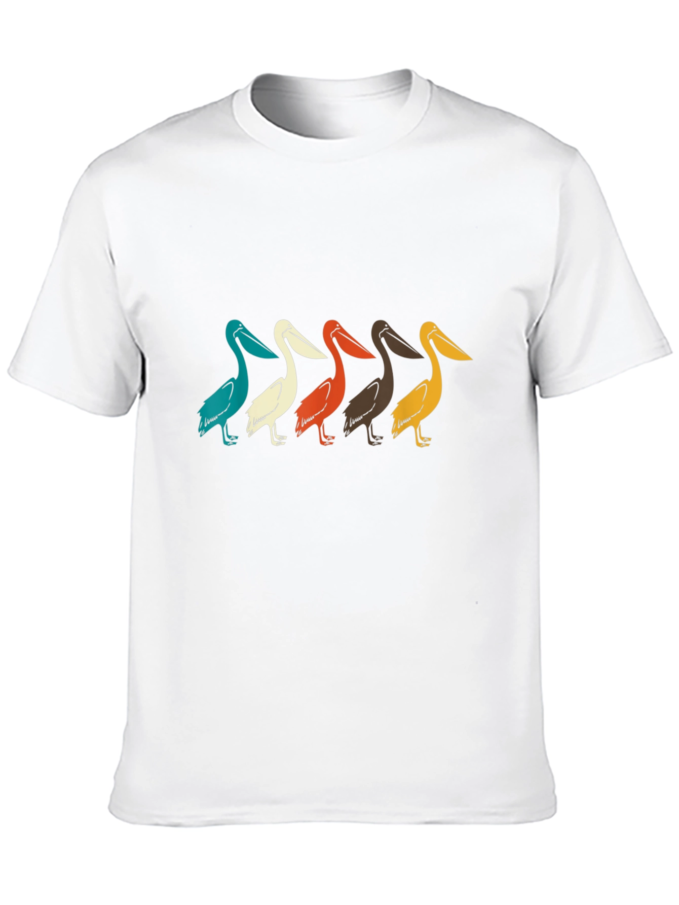 Black Retro Pelican T-Shirt view 10