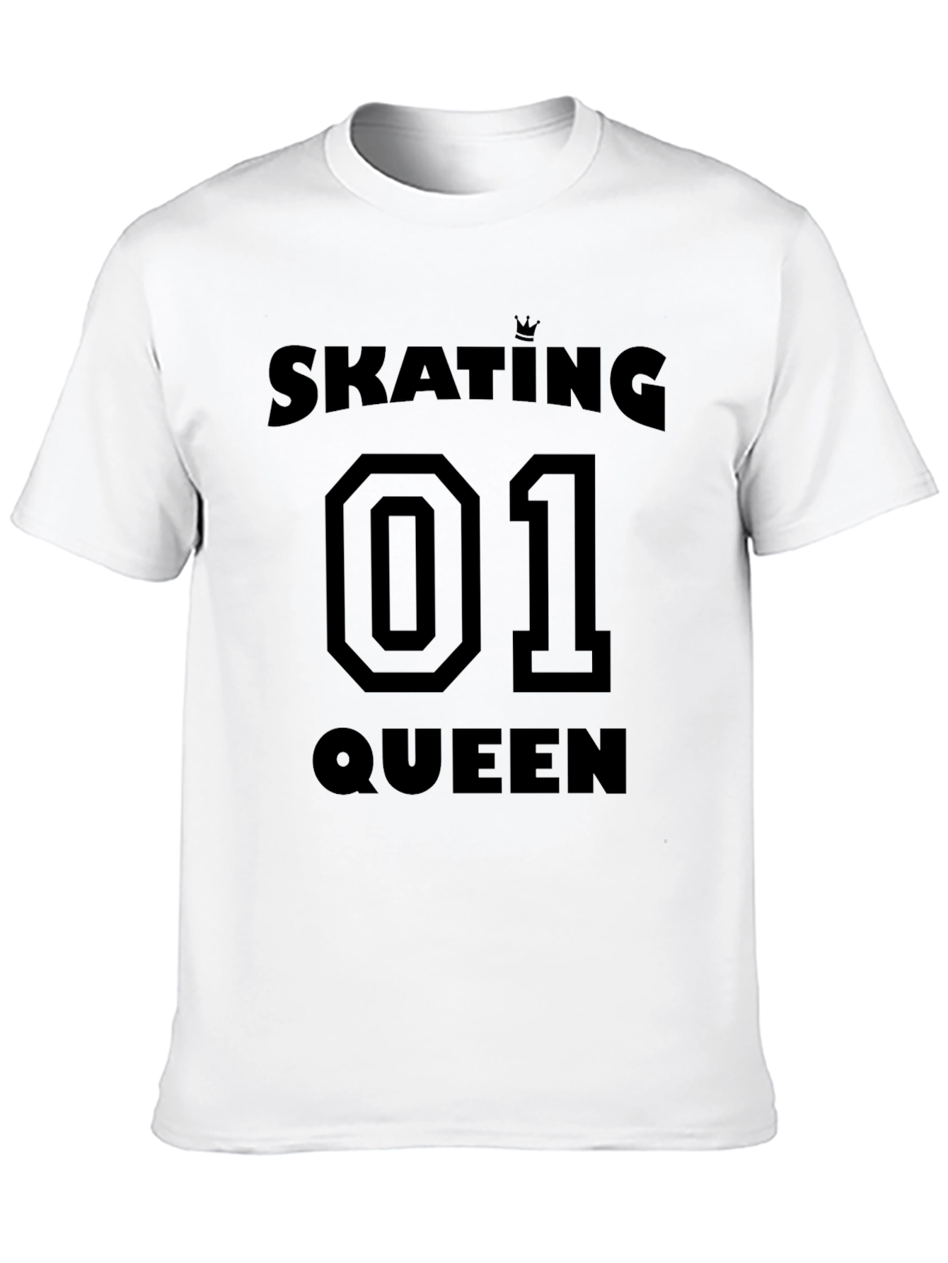 Black Skating Queen 01 Black T-Shirt view 10