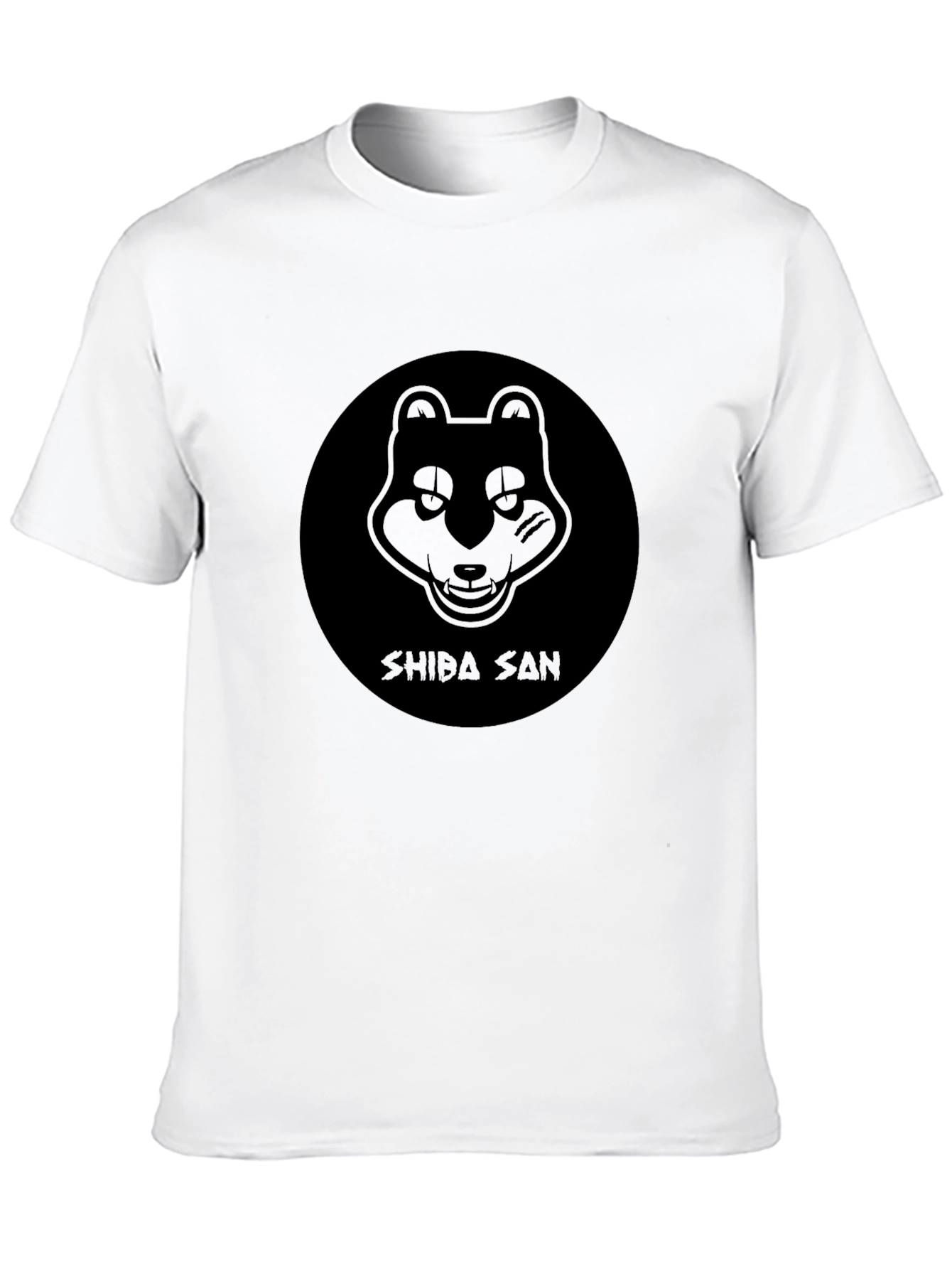 Black Shiba San Black Tee - Unique Graphic Design view 10