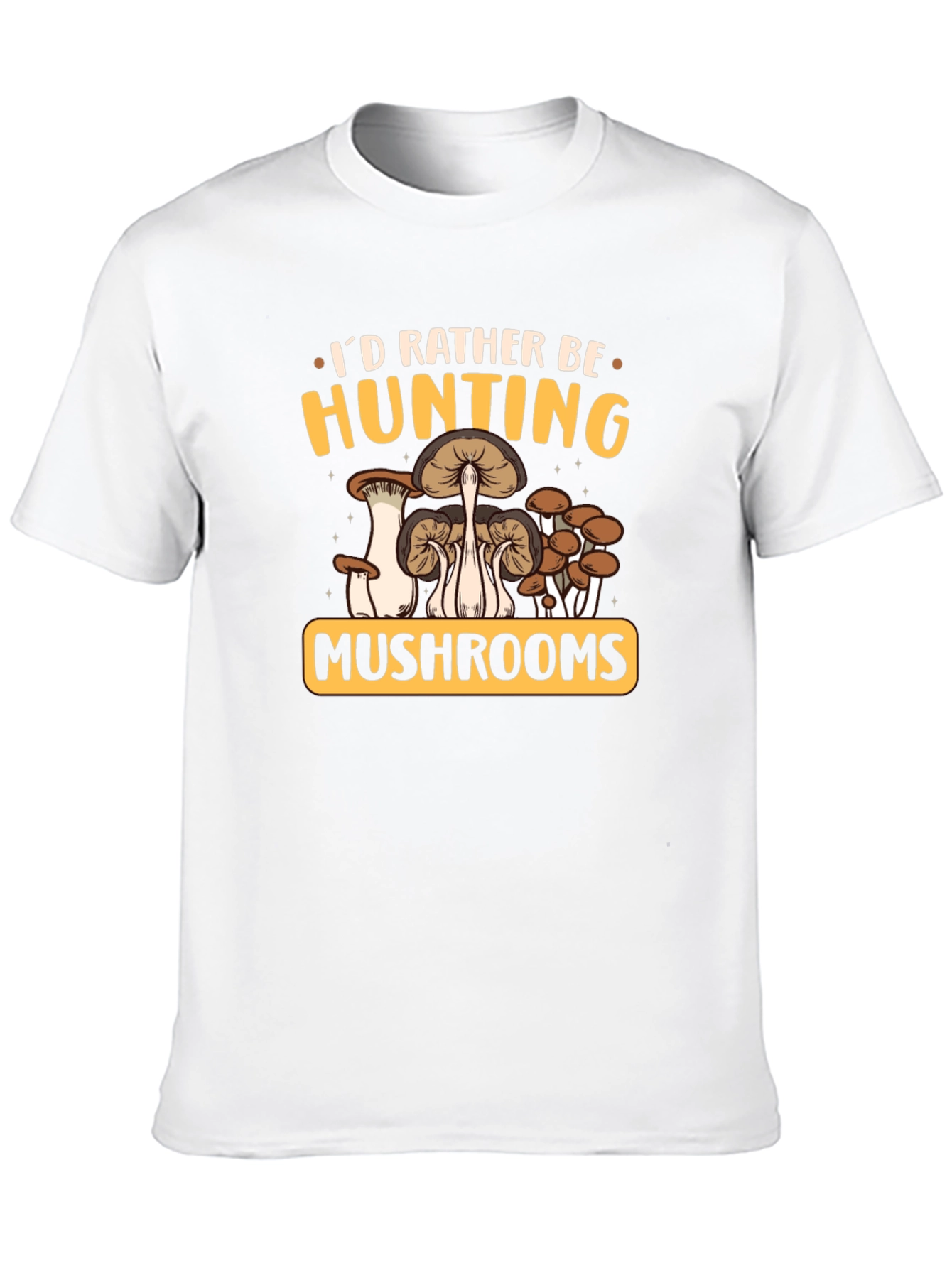 Black Mushroom Hunting Graphic Tee view 10