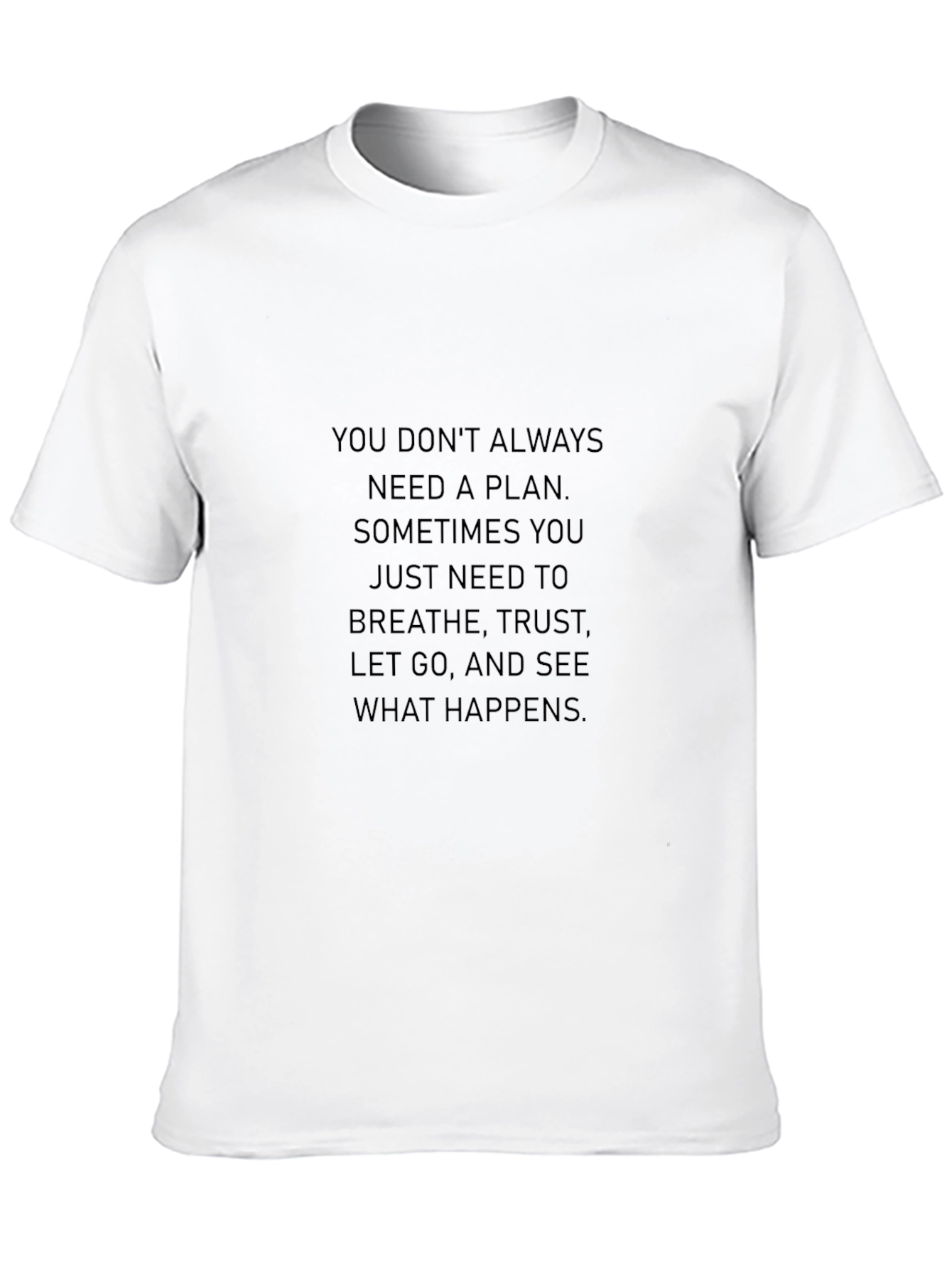 Black Inspirational Message Black T-Shirt view 10