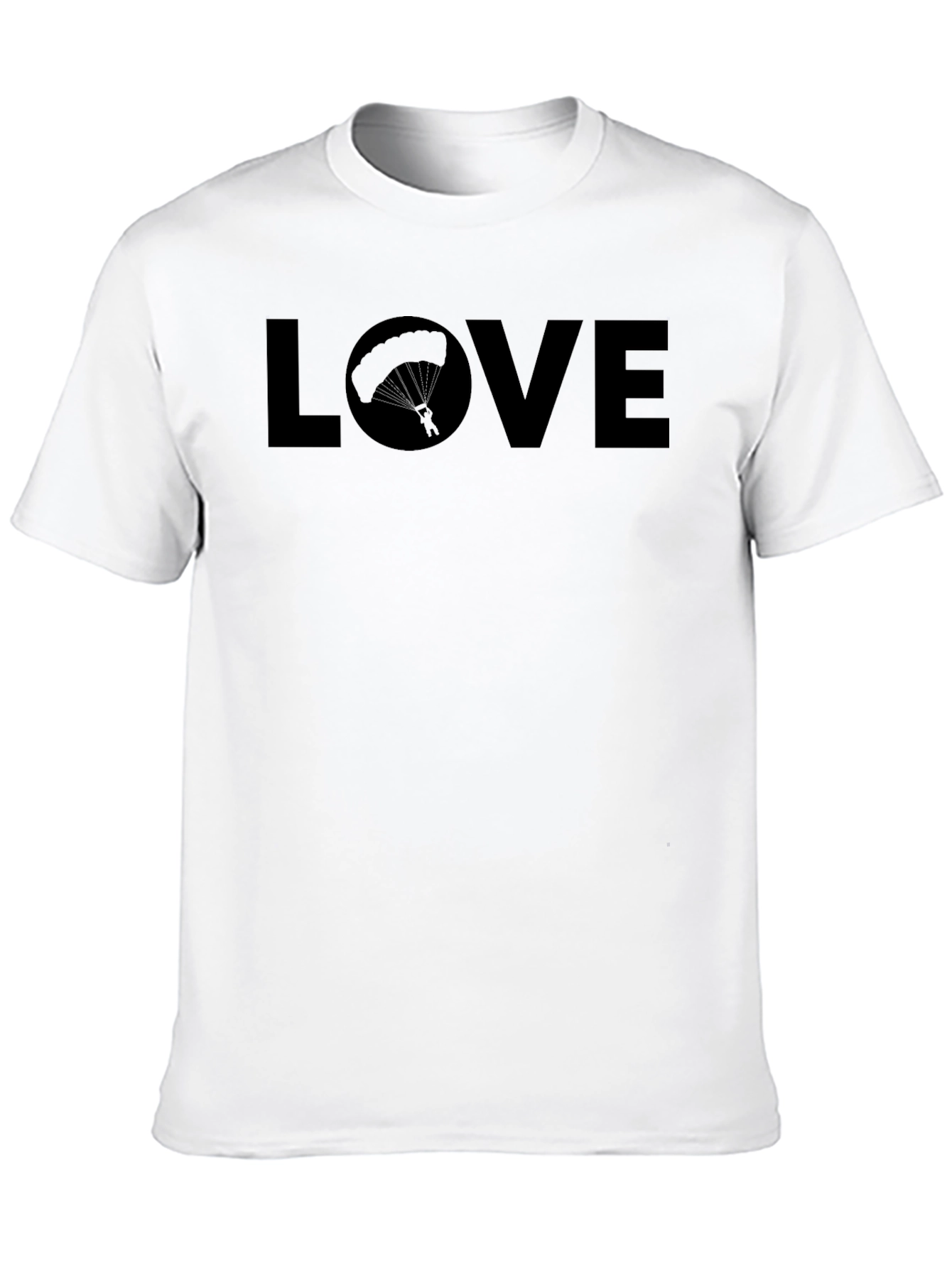 Black Love Parachute Graphic Tee - Black view 10