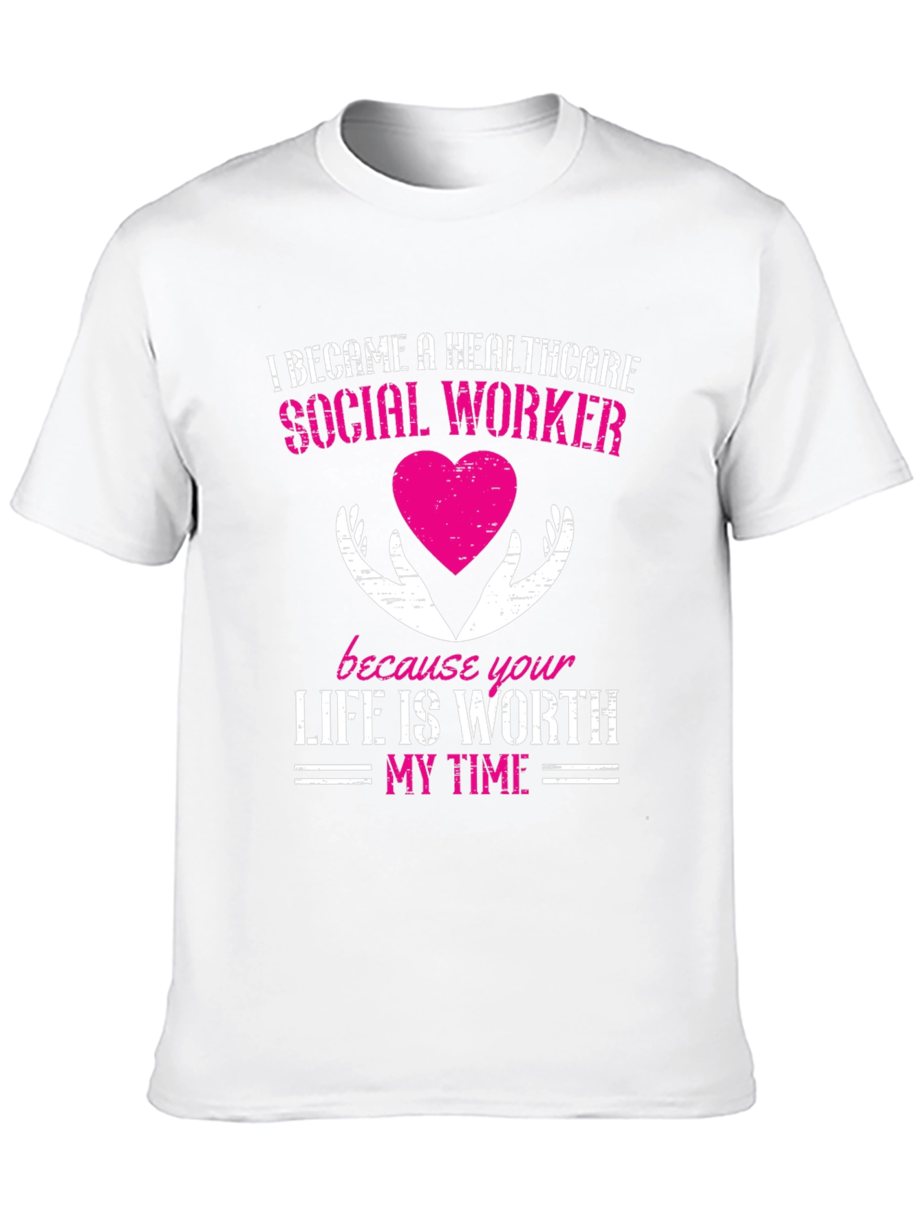 Black Healthcare Social Worker Graphic T-Shirt view 10