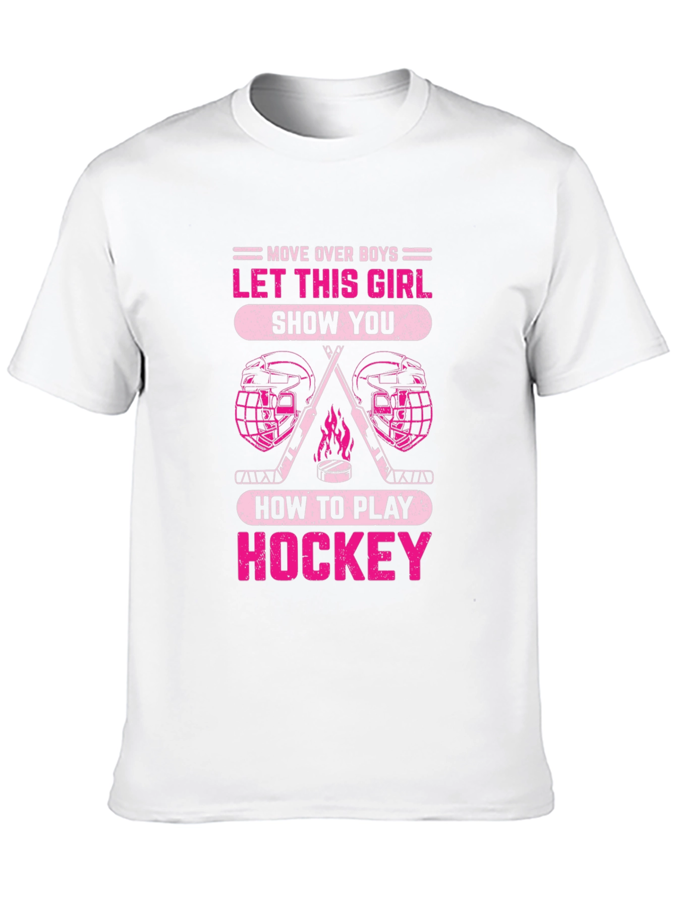 Black Girls Hockey T-Shirt - Move Over Boys! view 10