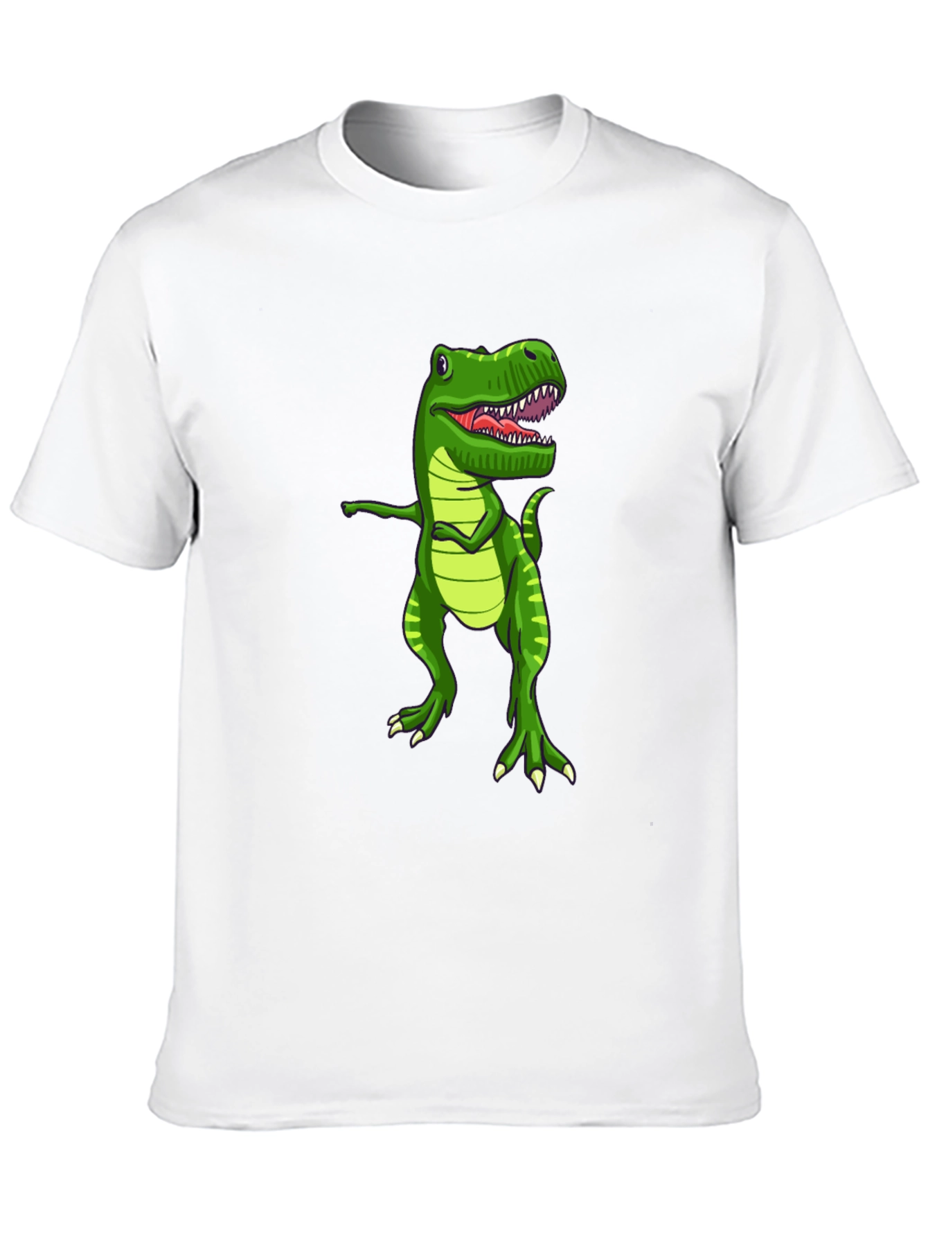 Black Dabbing Dinosaur Graphic T-Shirt - Fun Novelty Tee view 10