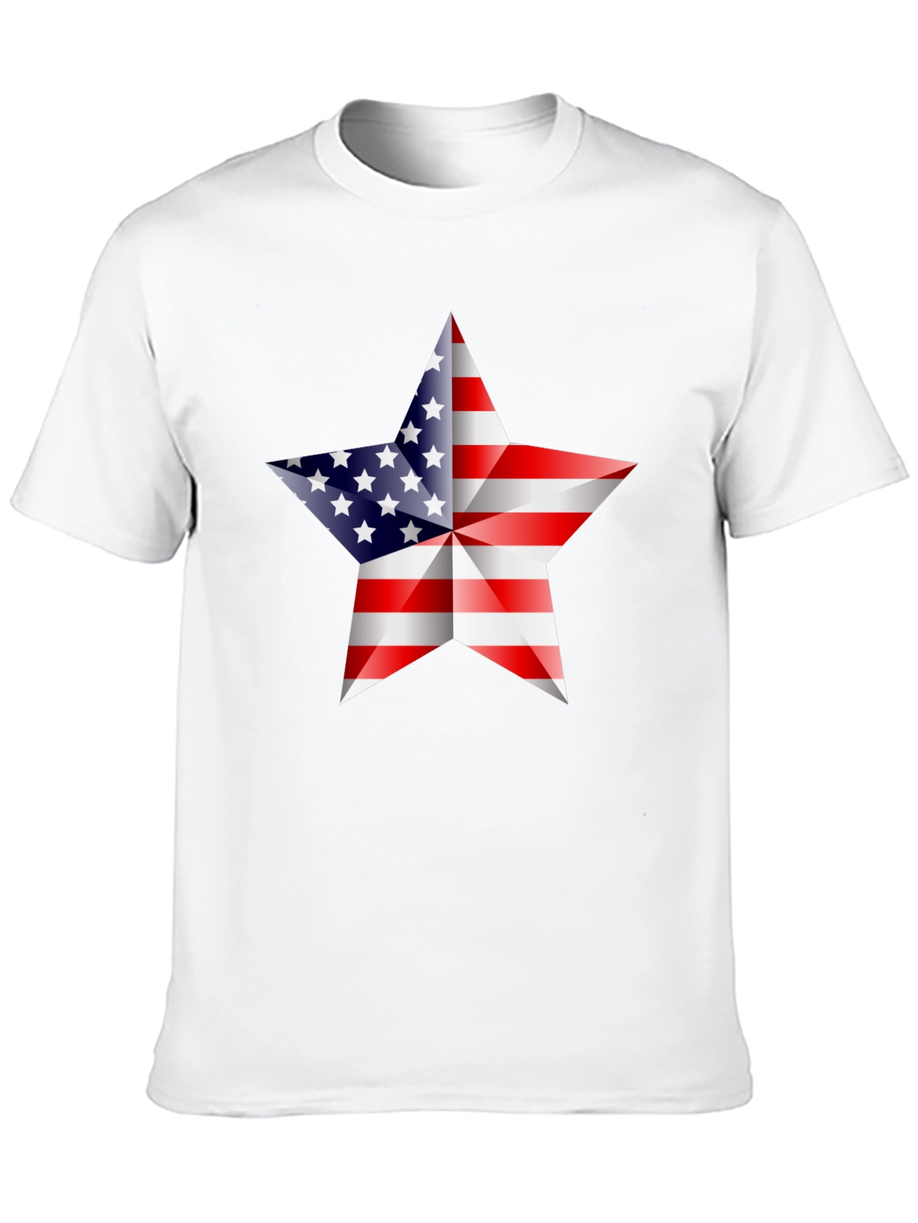 Black American Flag Star Graphic Tee - Patriotic Shirt view 10