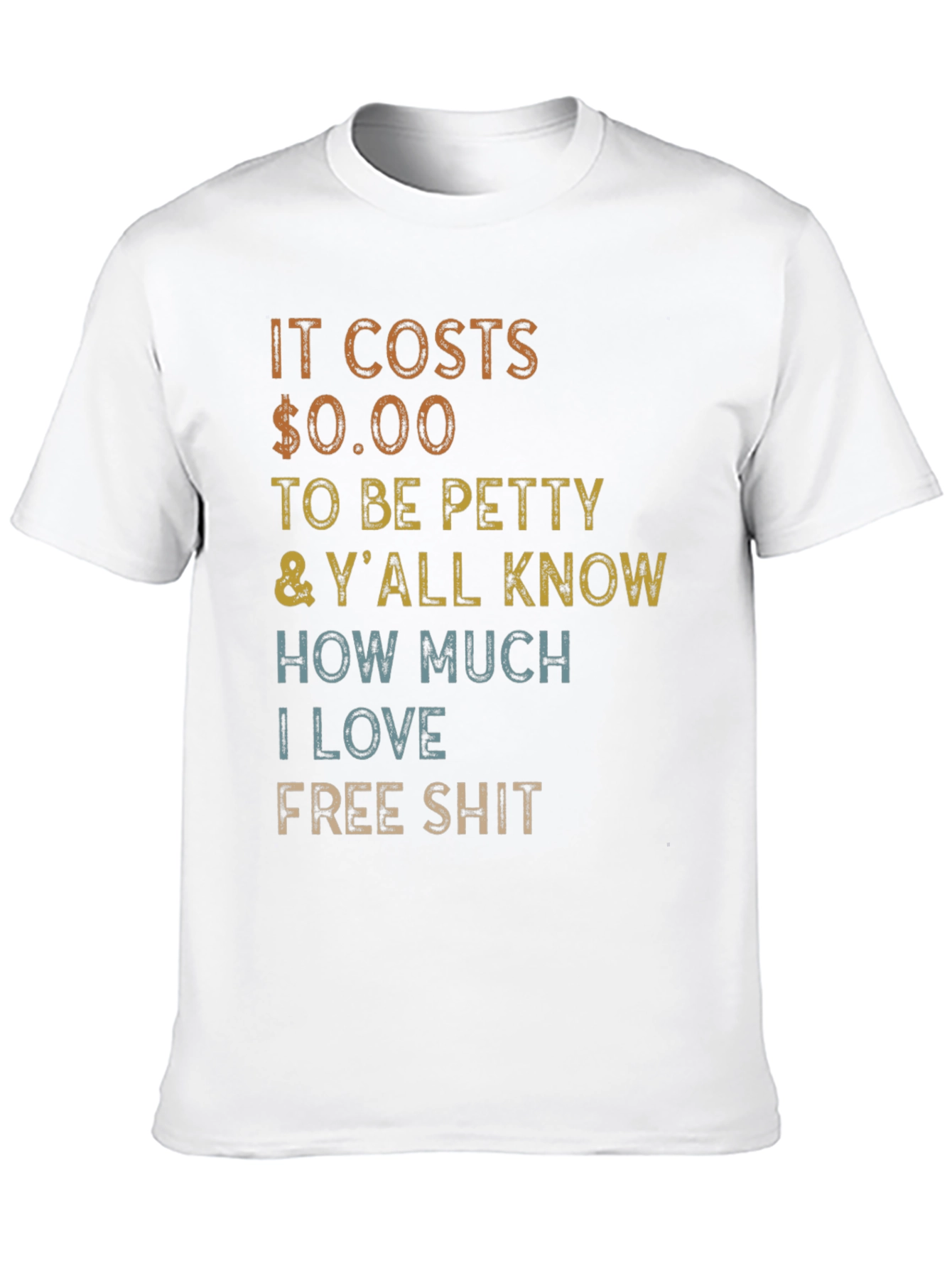 Black It Costs $0.00 to Be Petty T-Shirt view 10