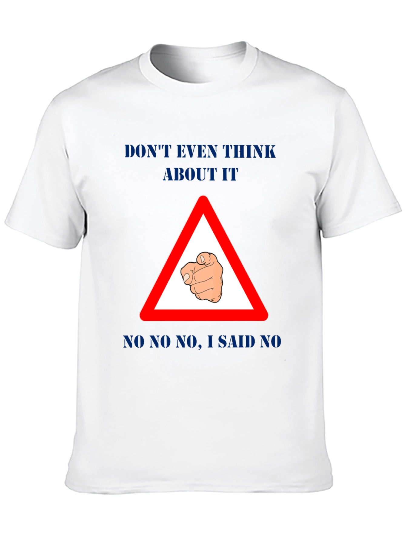 Black Funny "Don't Even Think About It" Graphic T-Shirt view 10