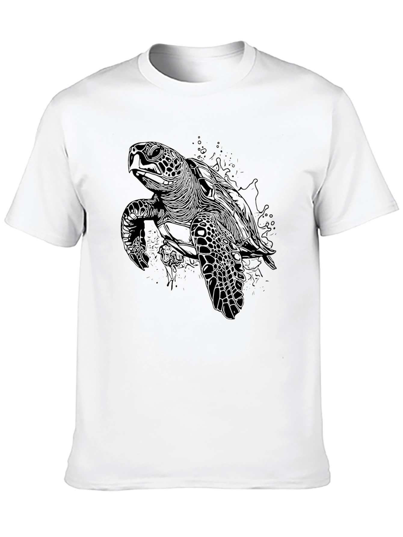 Black Black Sea Turtle Graphic Tee - Men's view 10