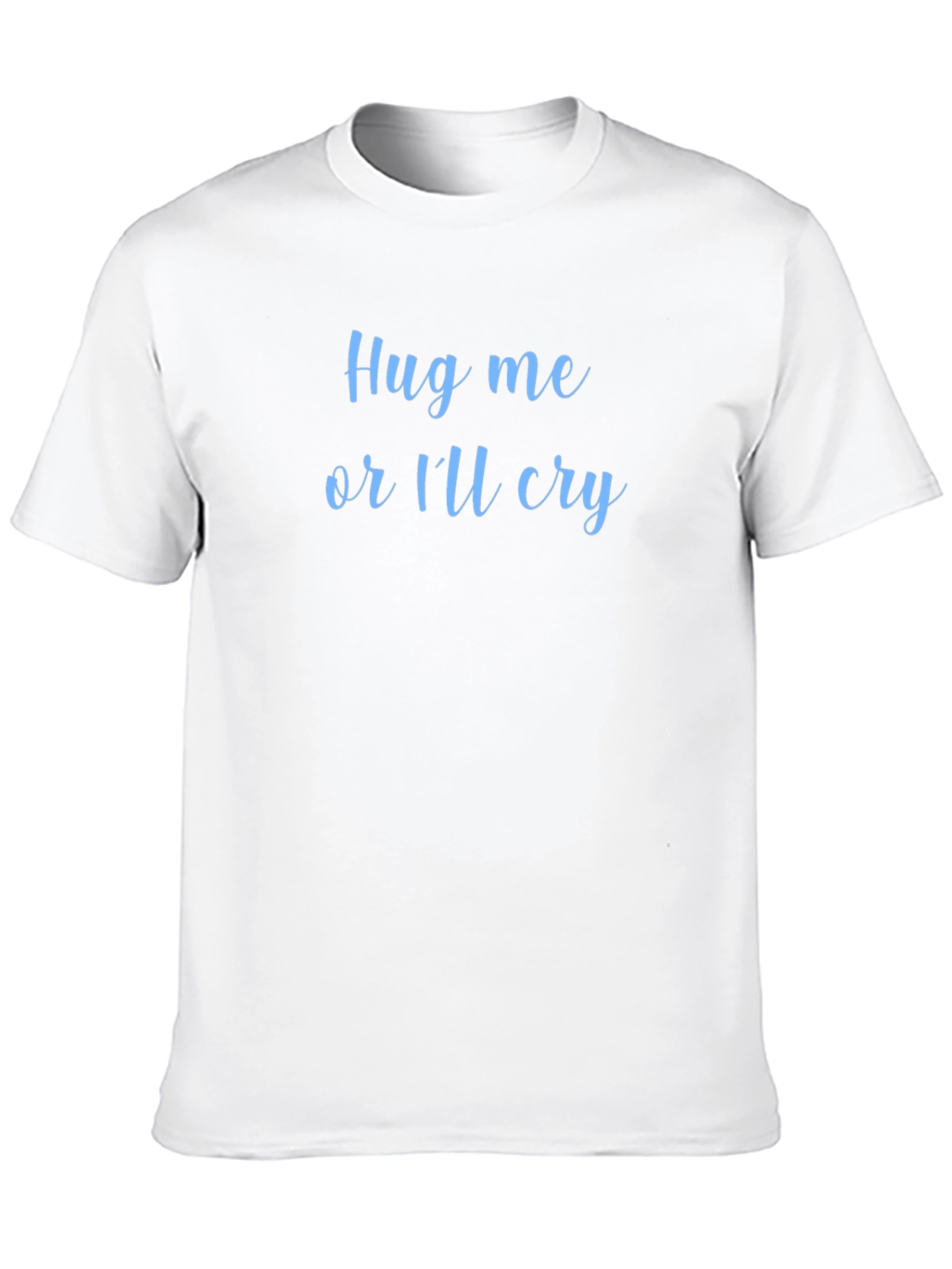 Black Hug Me T-Shirt - Soft Cotton Tee with Cute Saying view 10