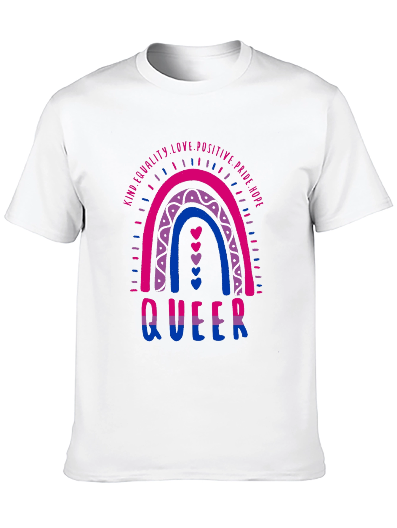 Black Bisexual Pride Queer T-Shirt view 10