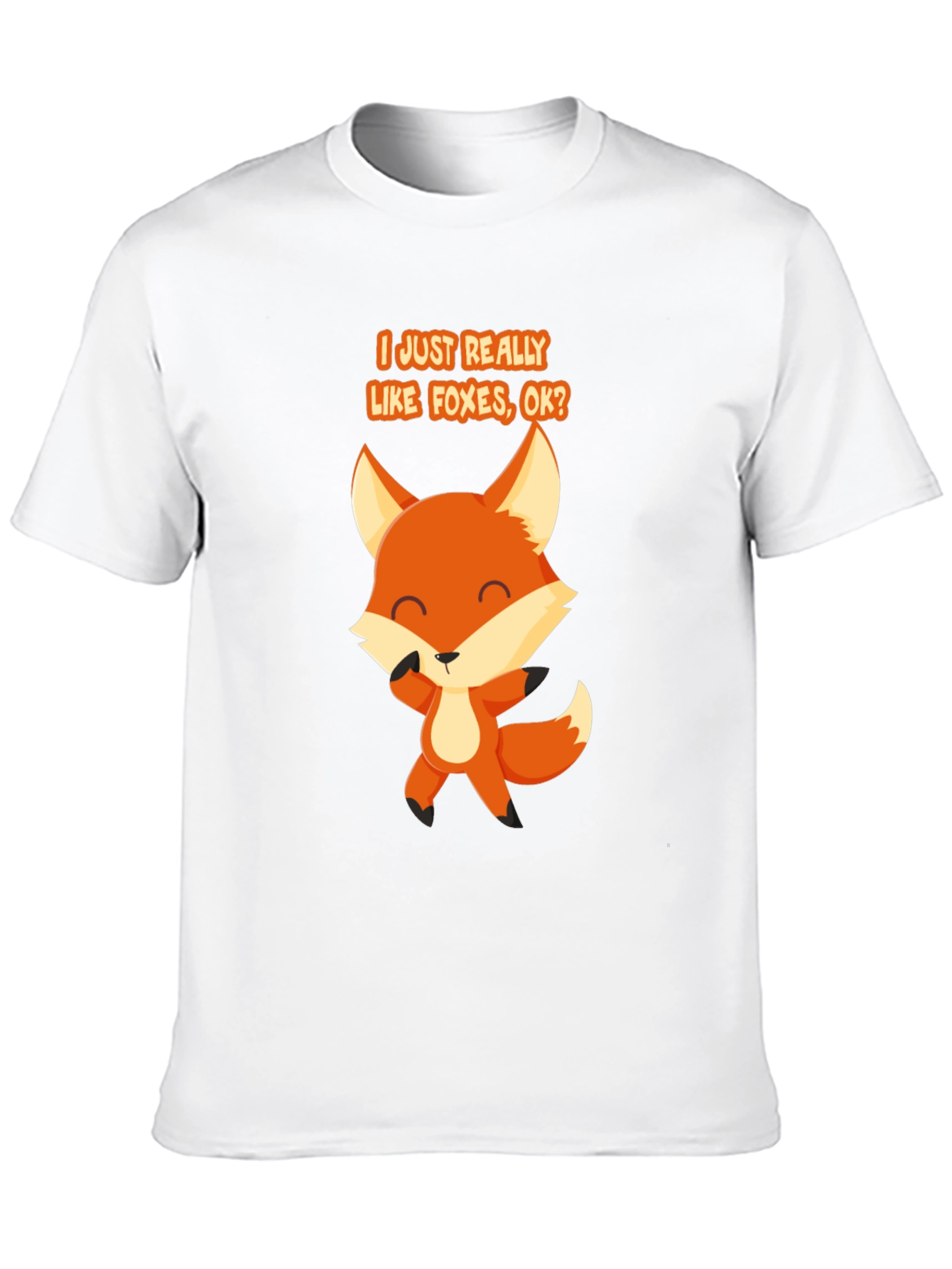 Black Fox Lover T-Shirt - "I Just Really Like Foxes, OK?" view 10