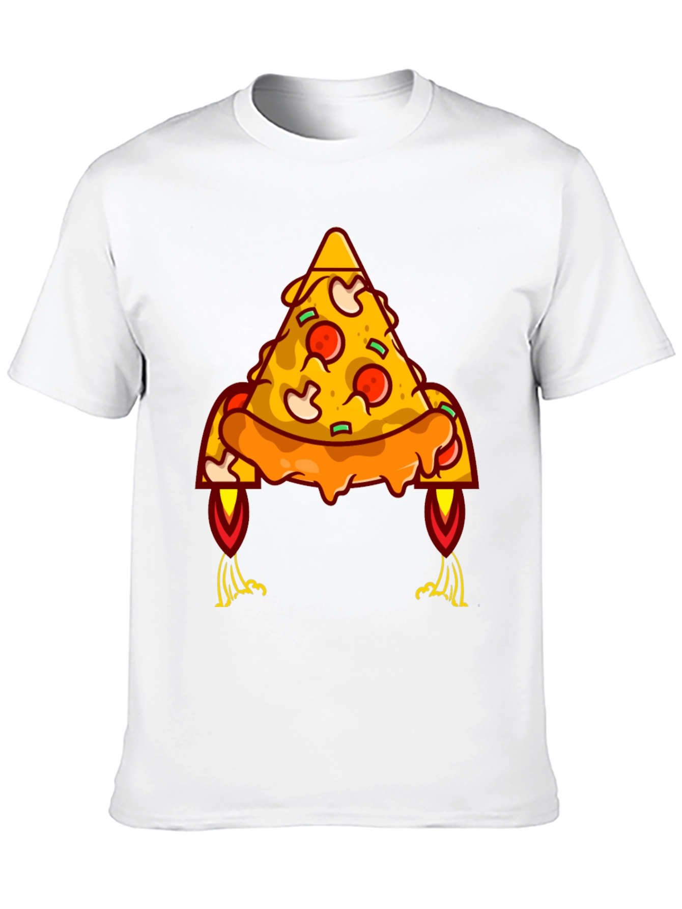 Black Pizza Rocket Graphic Tee - Black view 10