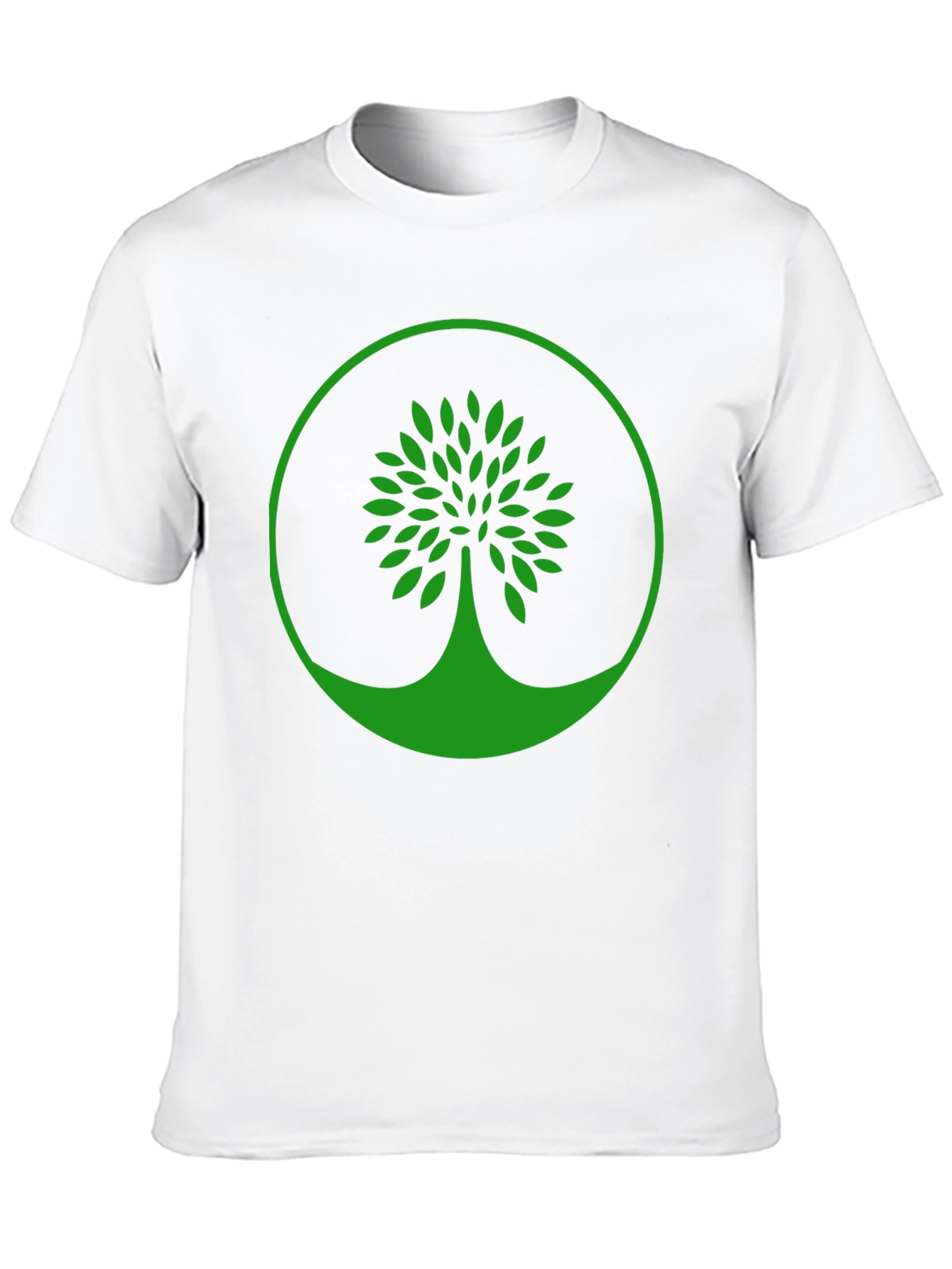 Black Green Tree Graphic Black T-Shirt view 10