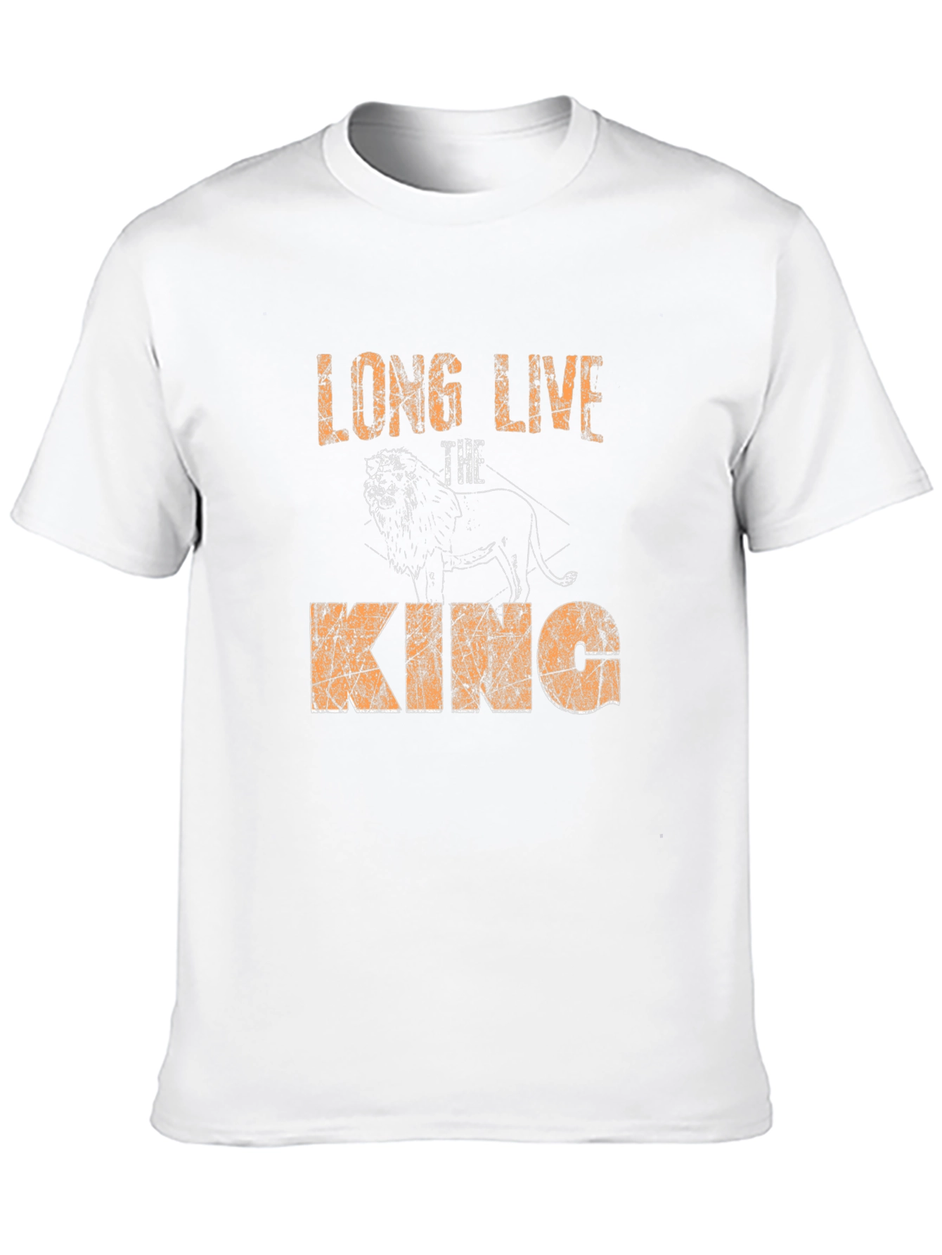 Black Long Live The King Lion Graphic Tee view 10
