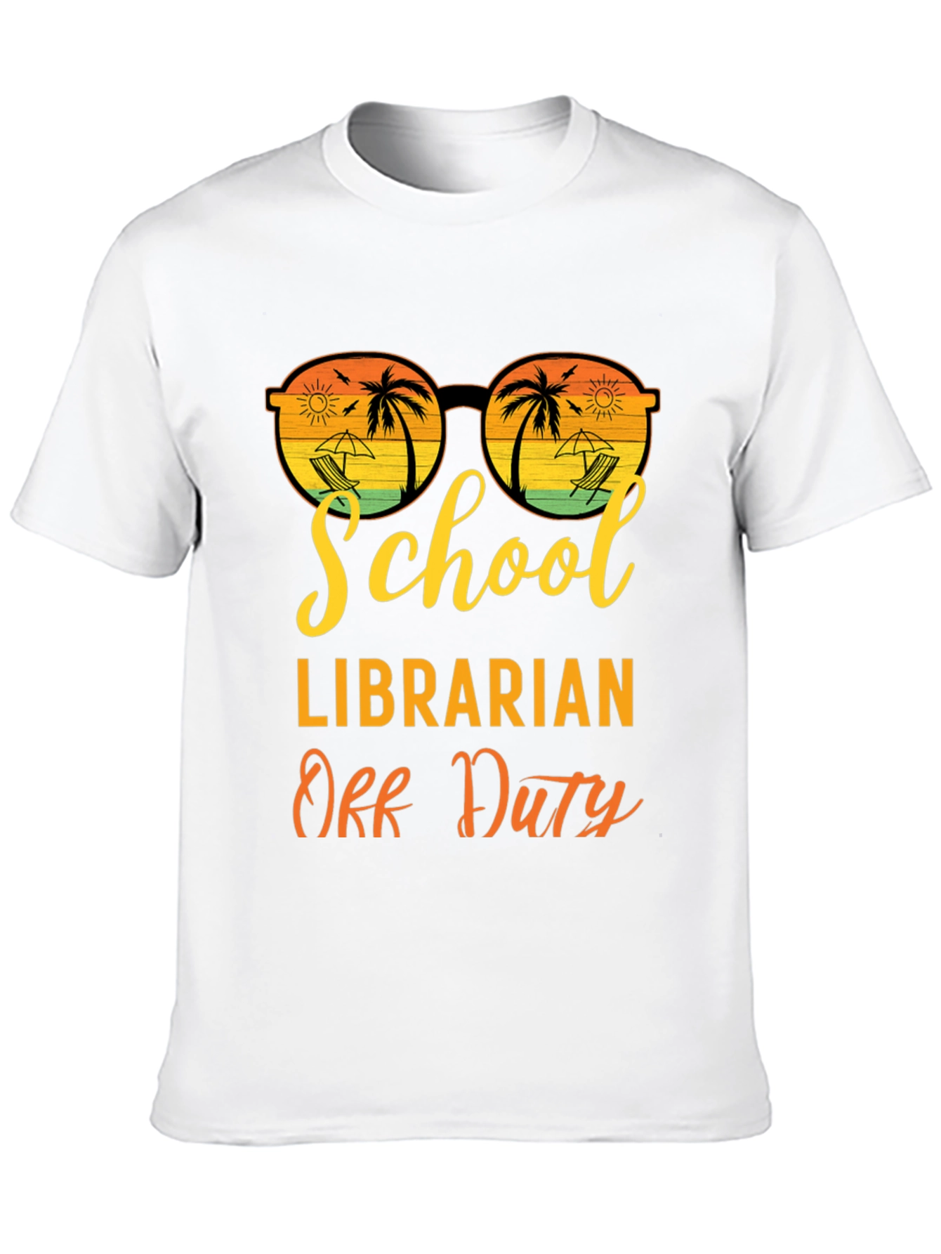 Black School Librarian Off Duty Graphic T-Shirt view 10
